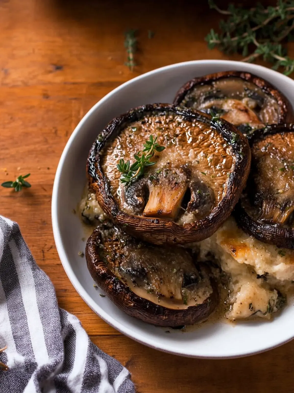 Scalloped Portobello Mushrooms
