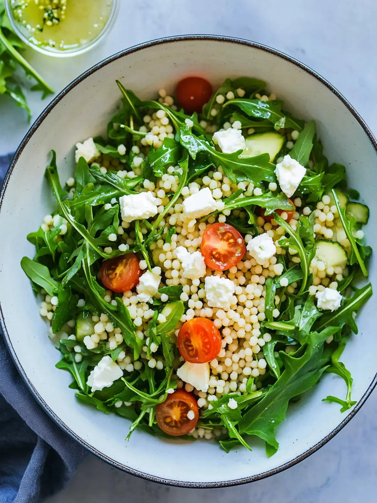 Arugula Couscous Salad with Feta