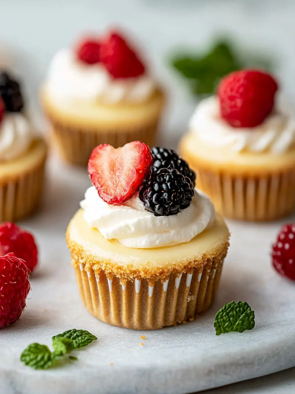 Mini Cheesecakes (in a Standard Muffin Pan)