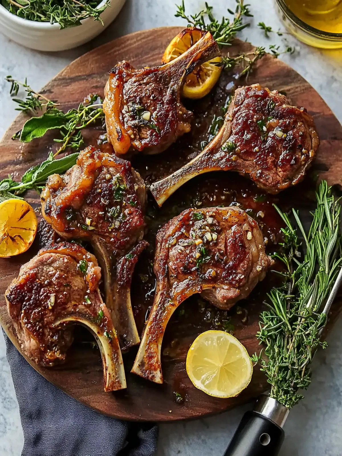 Garlic Rosemary Lamb Chops
