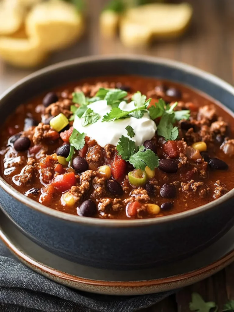 Bobby Flay’s Beef and Black Bean Chili