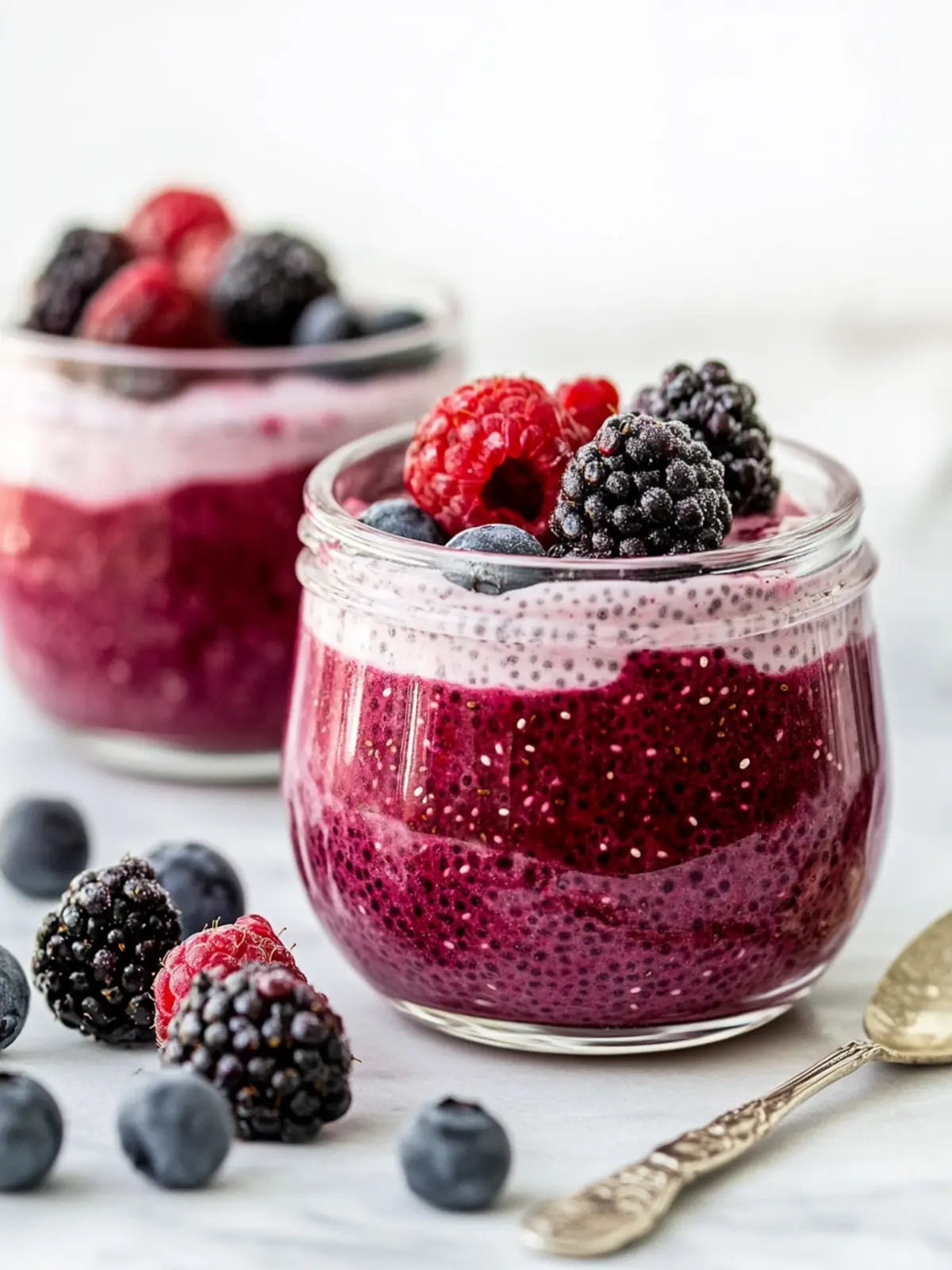 Dairy-Free Mixed Berry Chia Pudding