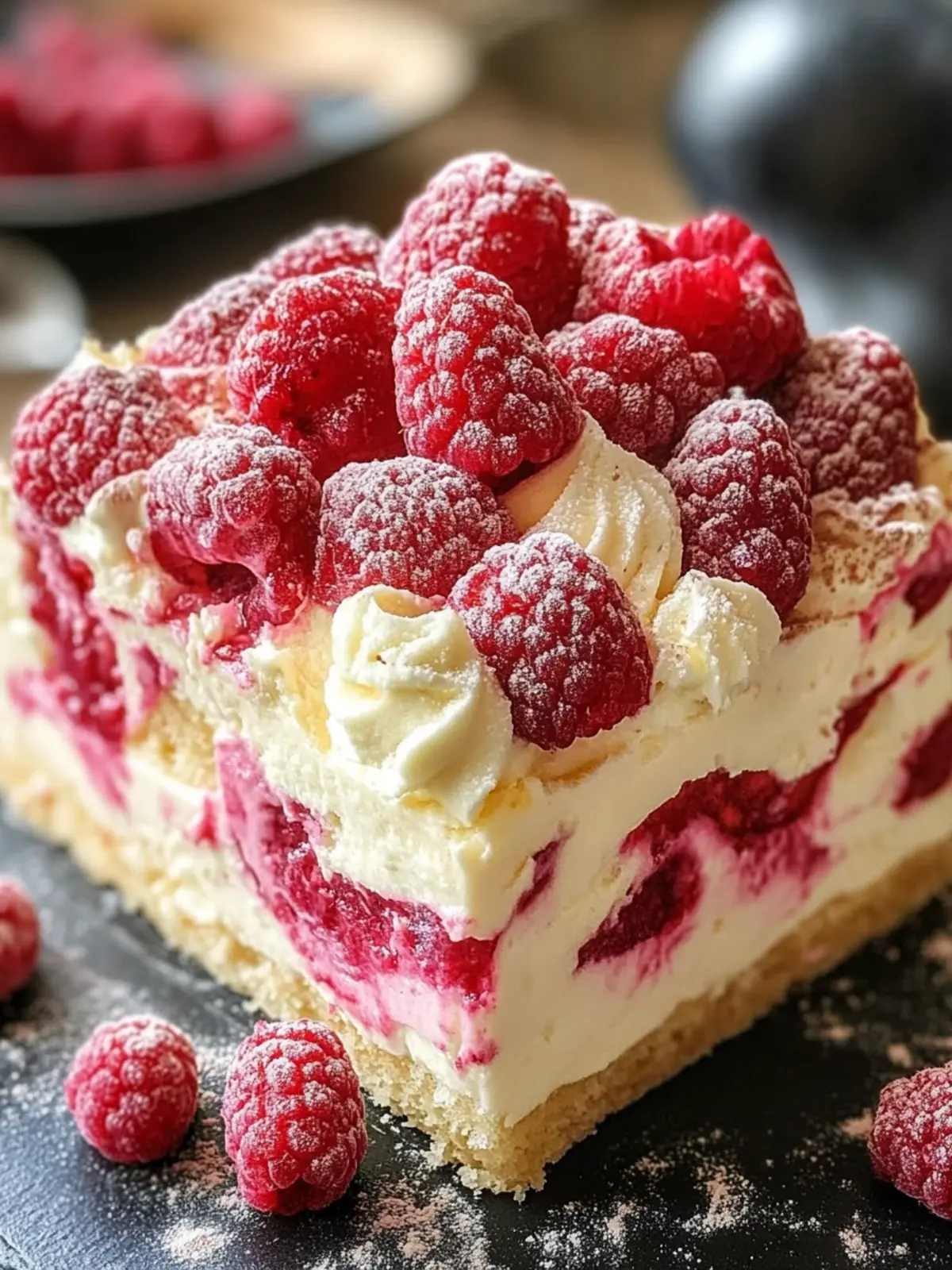 Creamy White Chocolate Raspberry Tiramisu