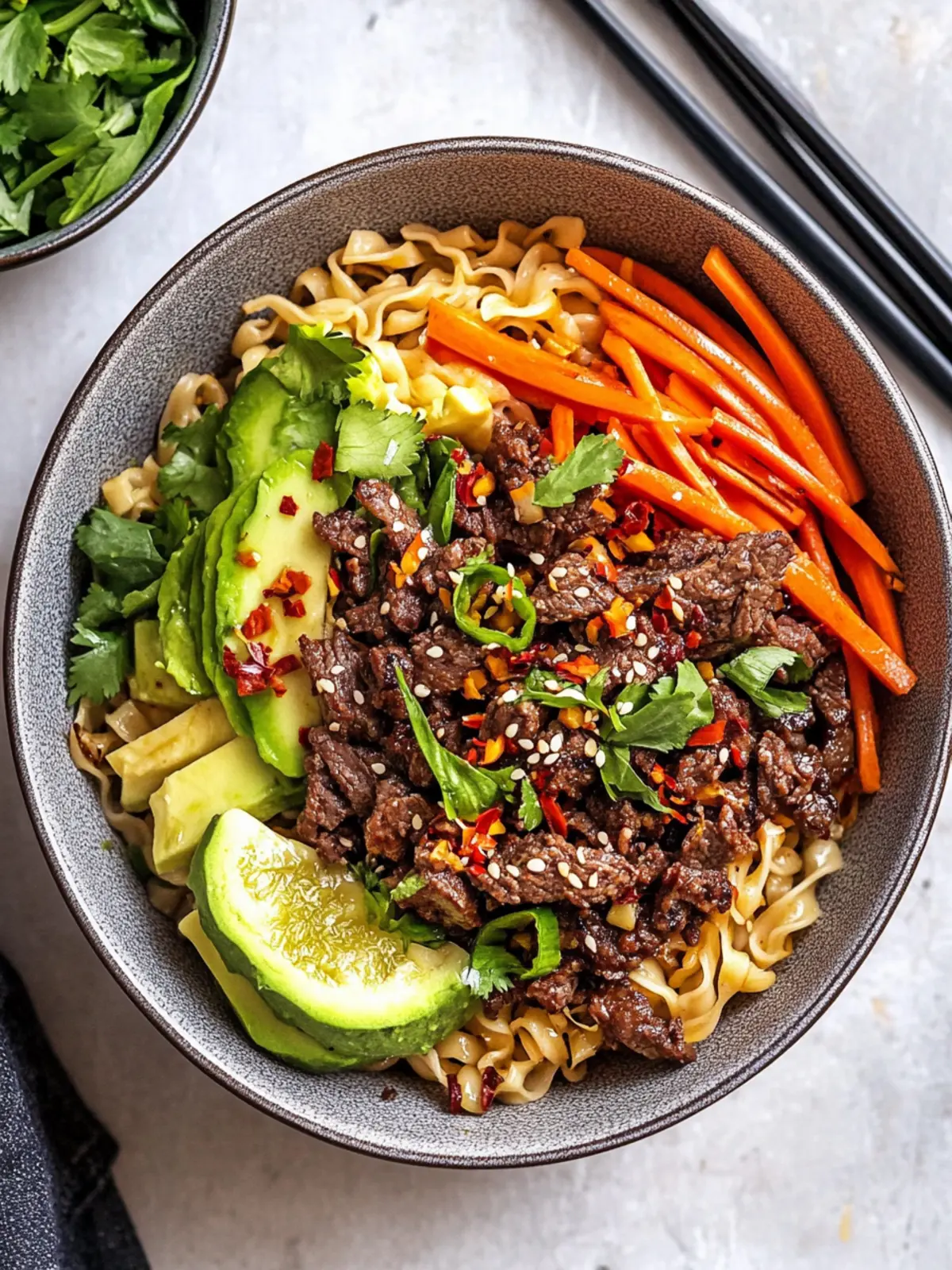 FIRECRACKER BEEF NOODLE BOWLS