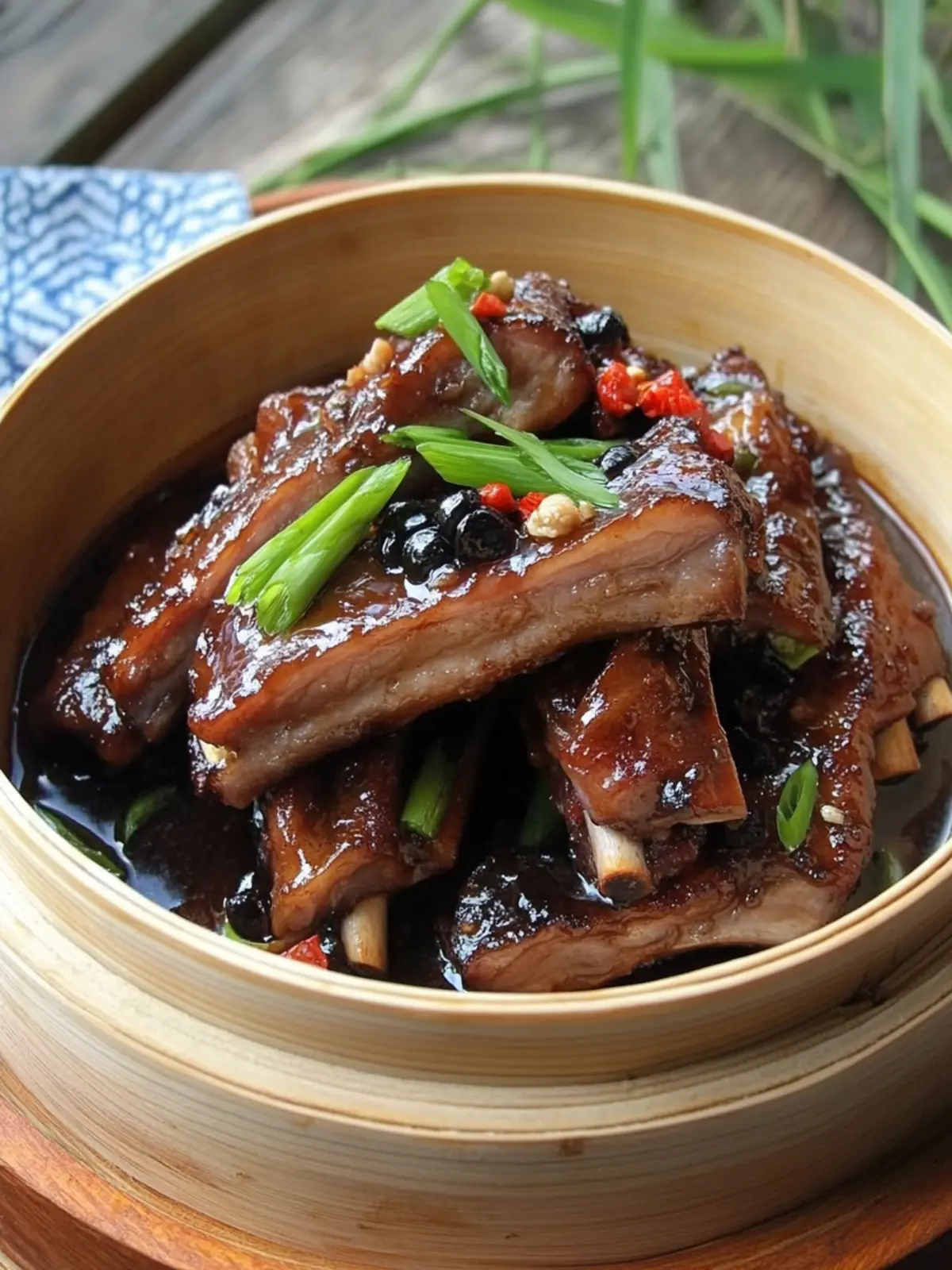 Steamed Pork Ribs with Black Beans