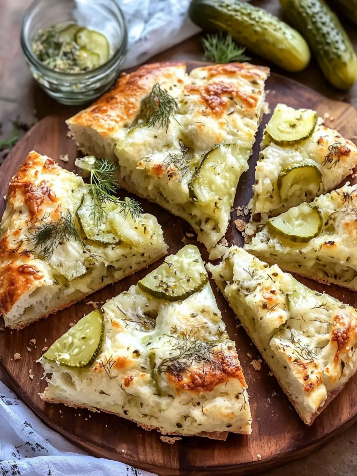 Dill Pickle Focaccia Bread