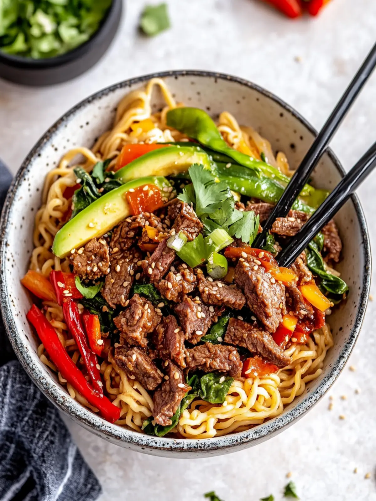 FIRECRACKER BEEF NOODLE BOWLS