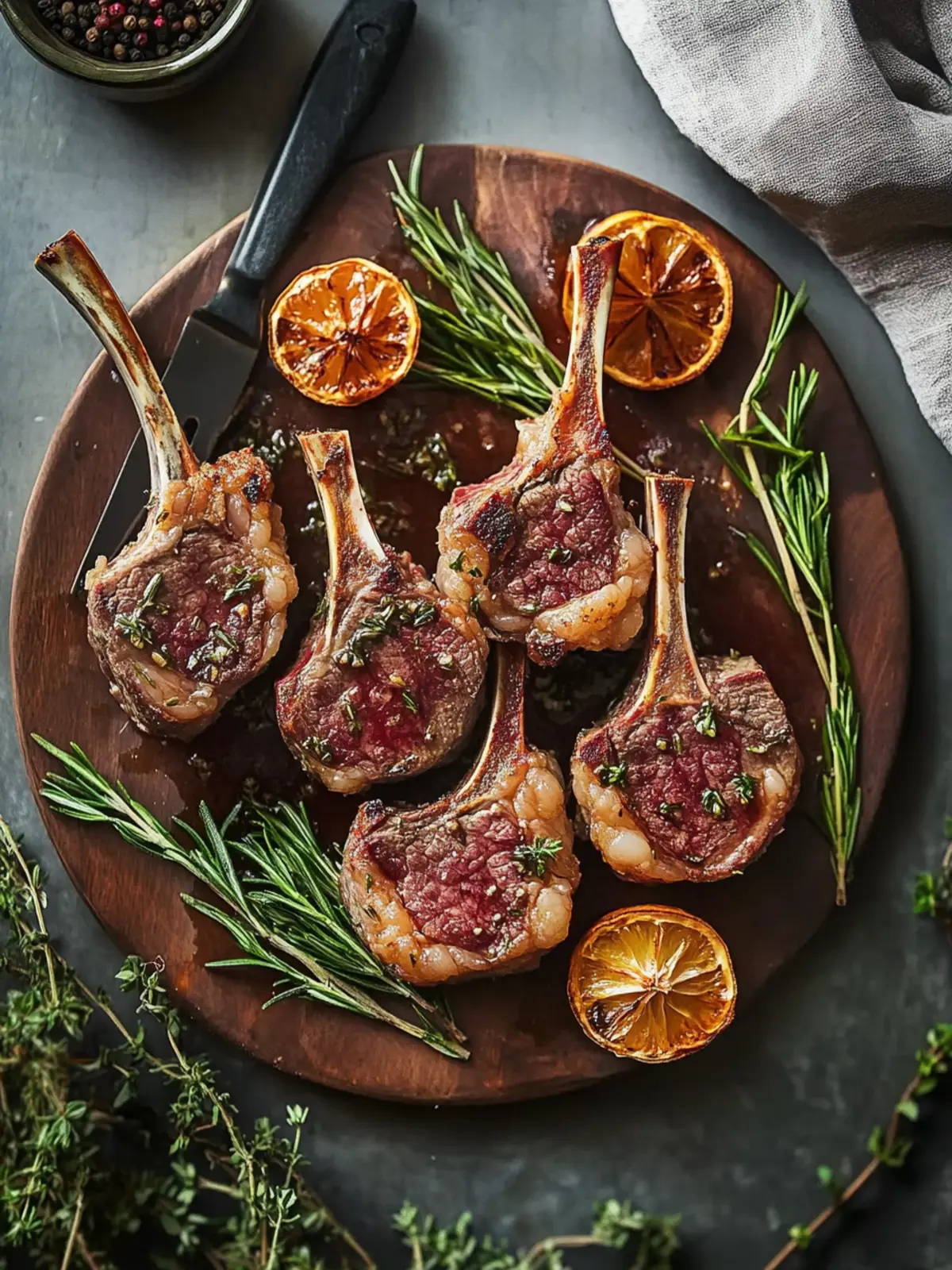 Garlic Rosemary Lamb Chops