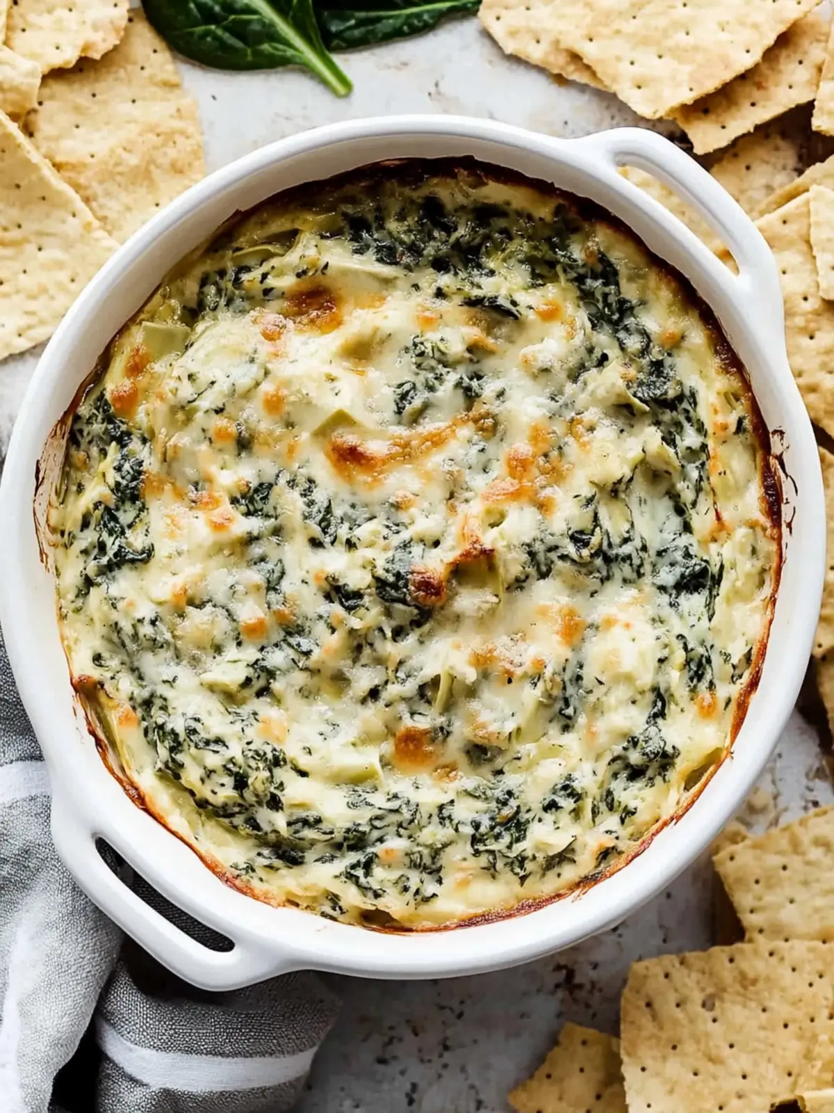 Healthy Spinach Artichoke Dip