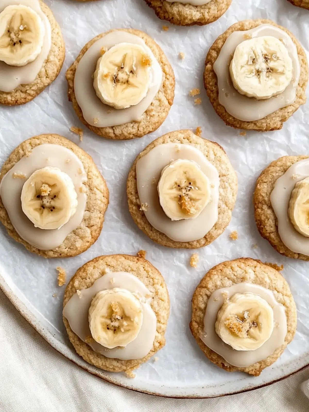 Glazed Banana Cookies