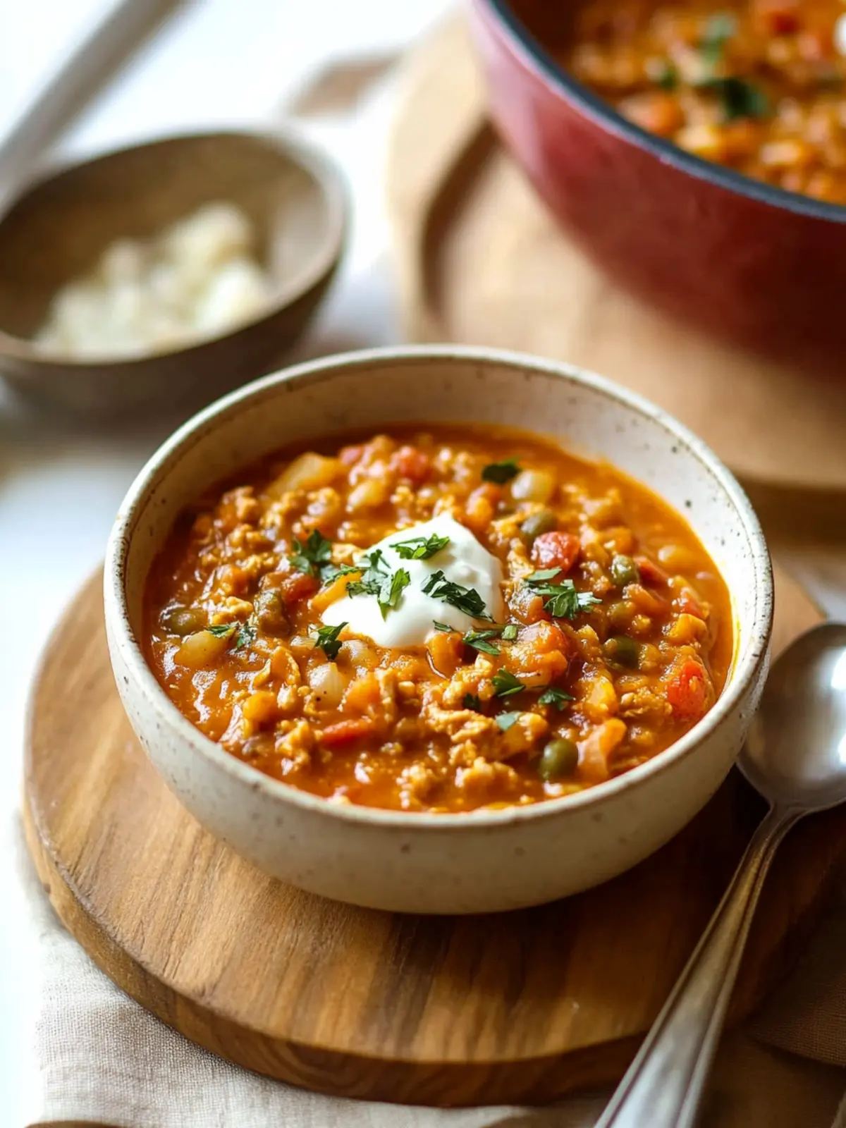 Creamy Turkey Pumpkin Chili