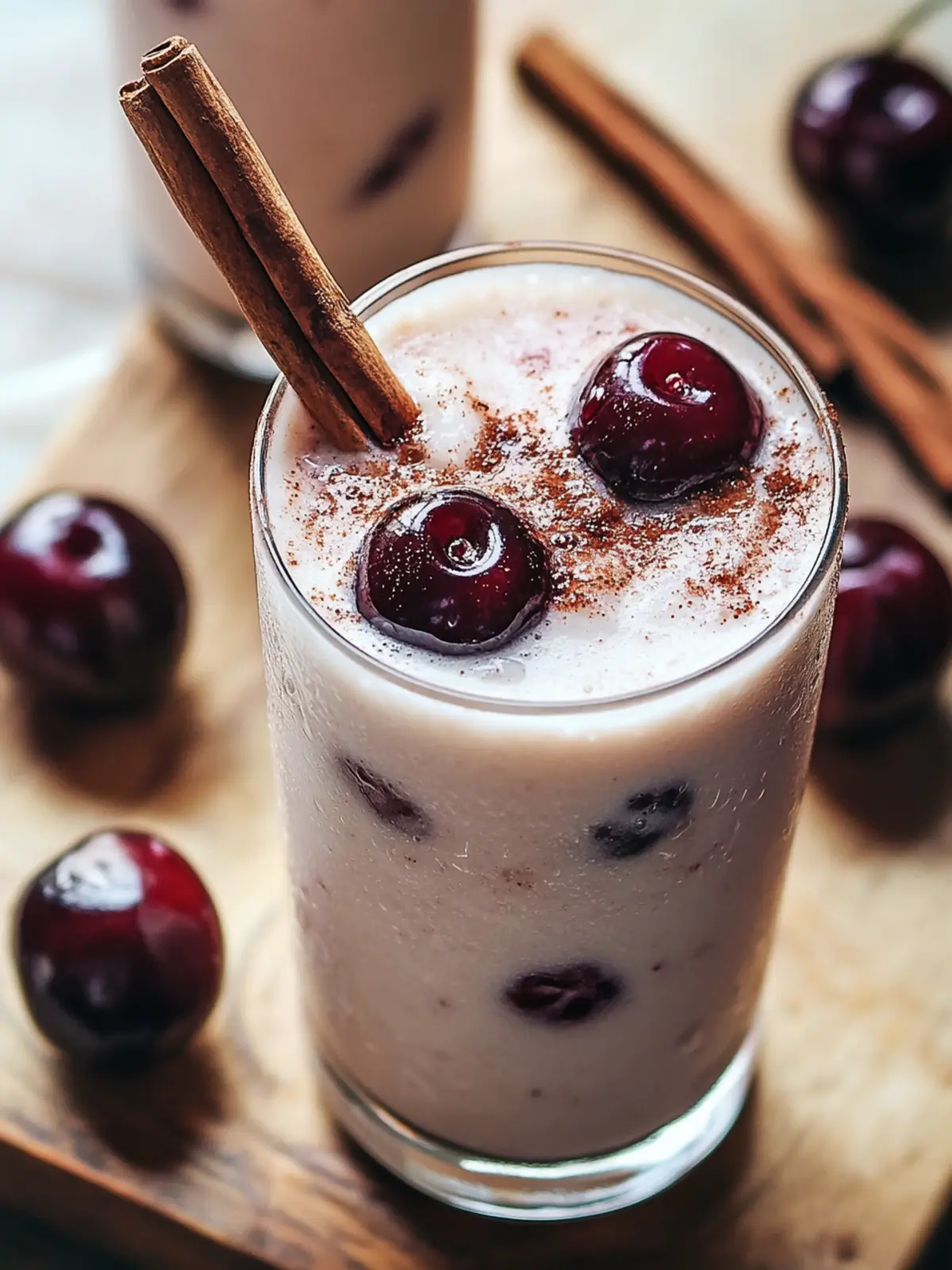Creamy Cherry Cinnamon Horchata