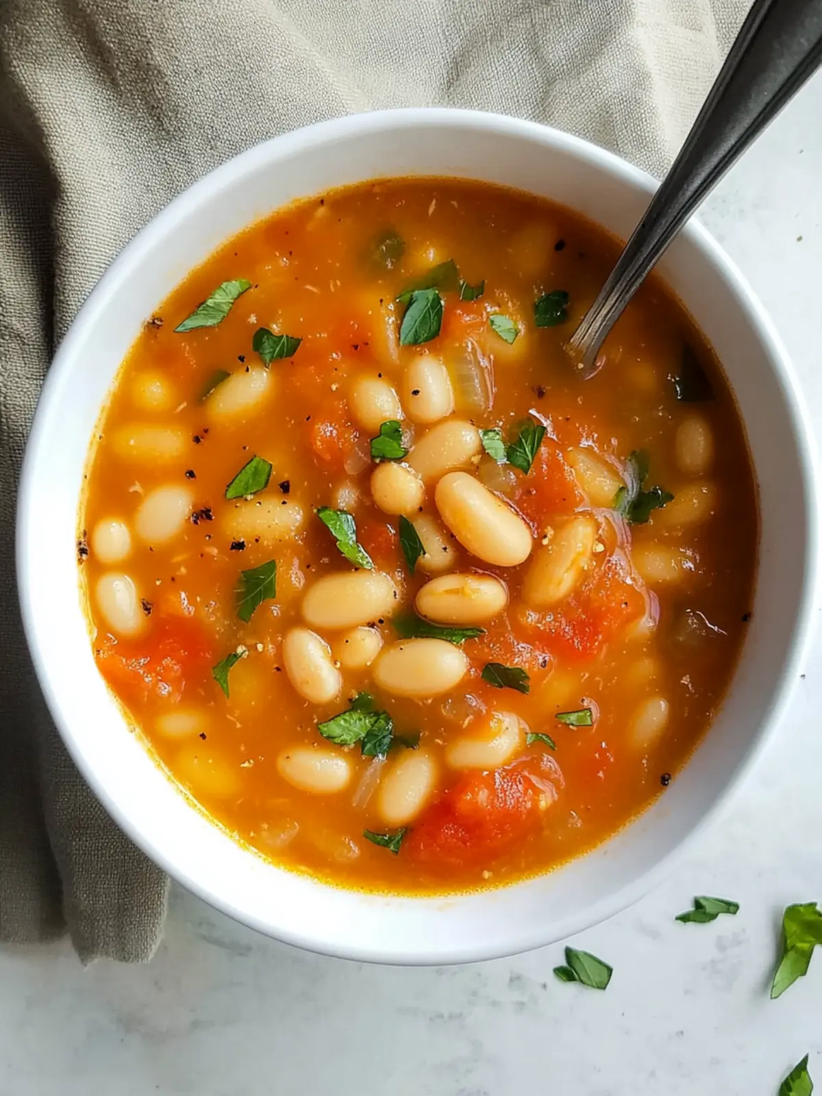 White Bean And Tomato Soup