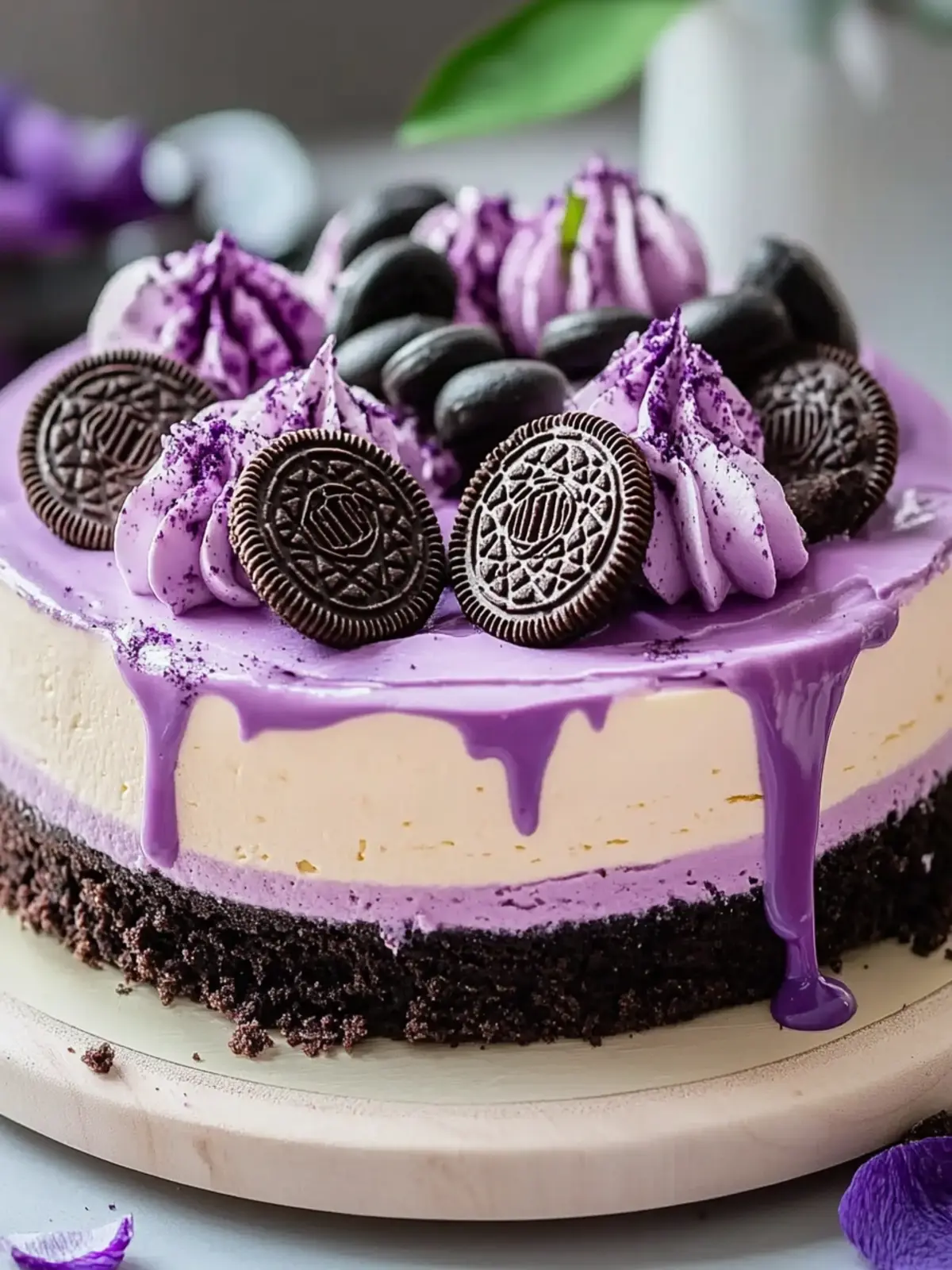 Ube Oreo Cheesecake Recipe