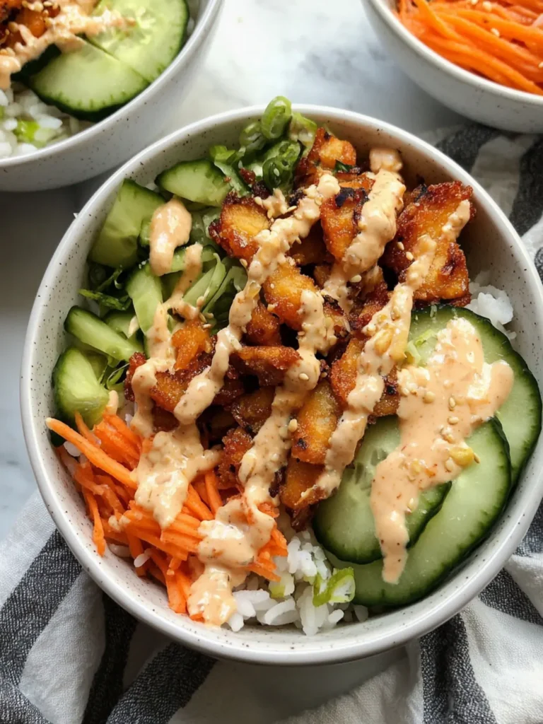 Crispy Rice Bang Bang Bowls