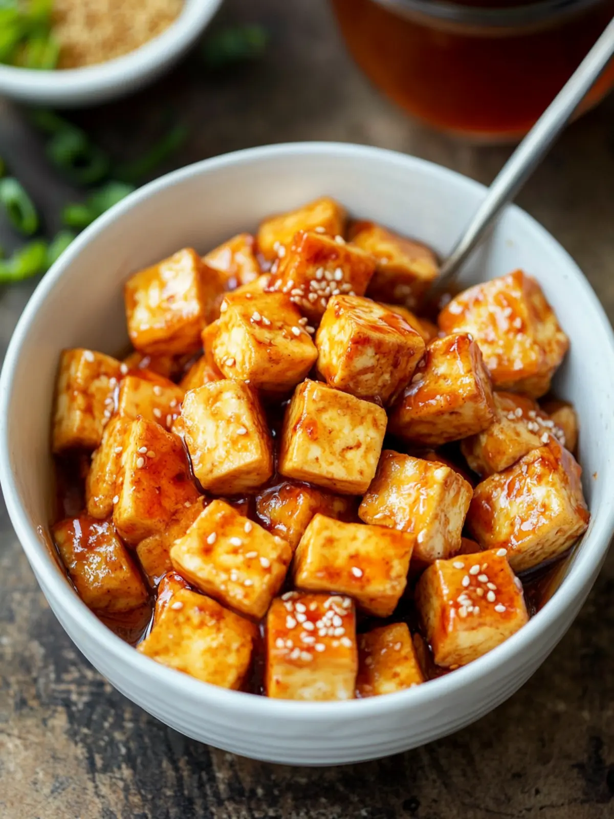 Honey Sriracha Tofu