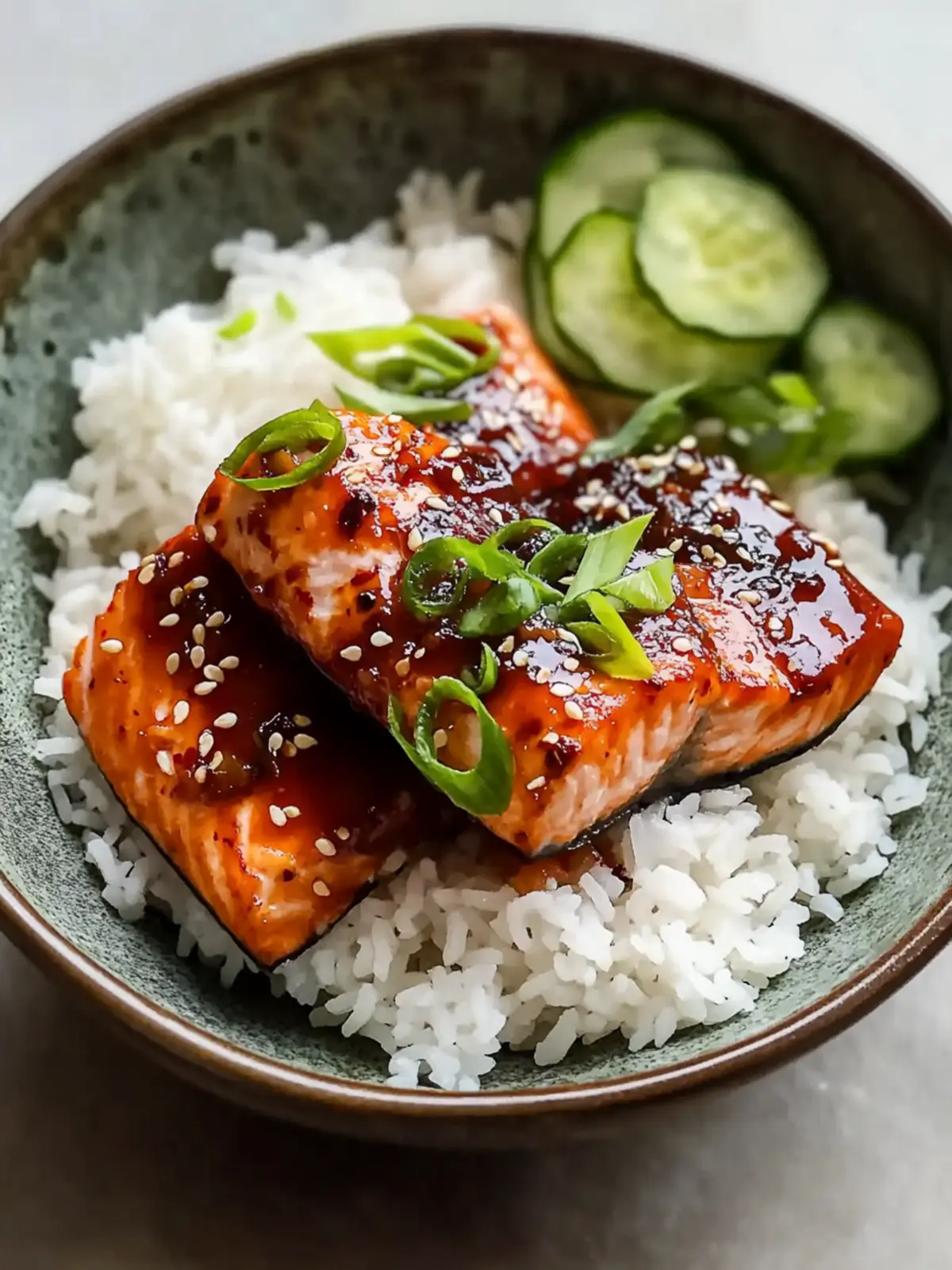 Gochujang Salmon with Pandan Rice
