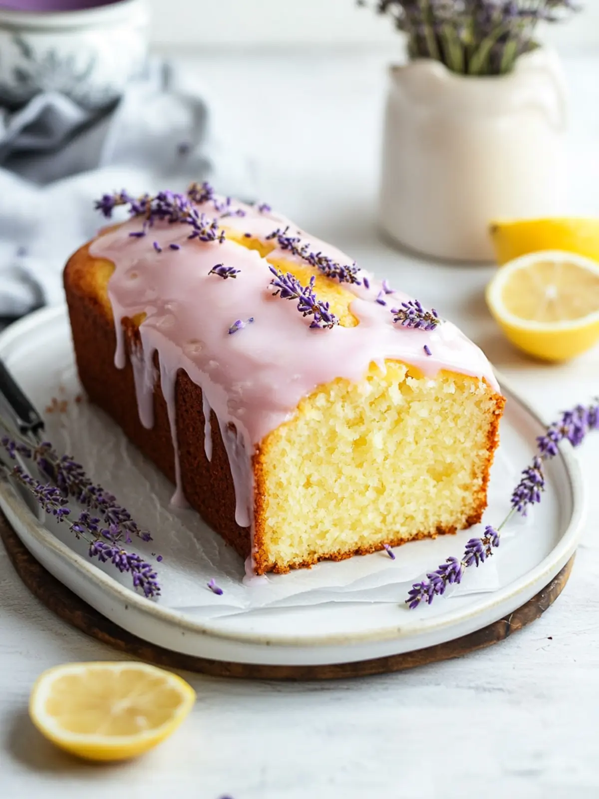 Lemon Lavender Loaf Cake