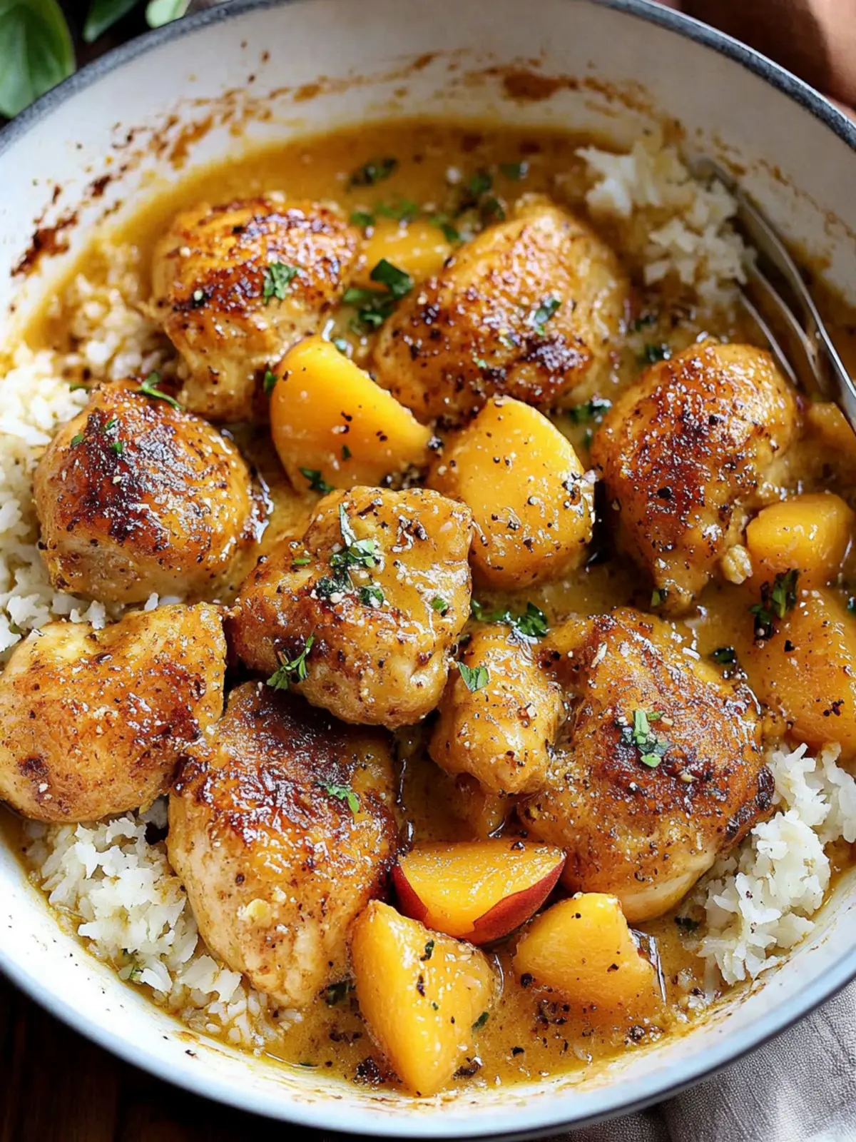 Coconut Peach Chicken