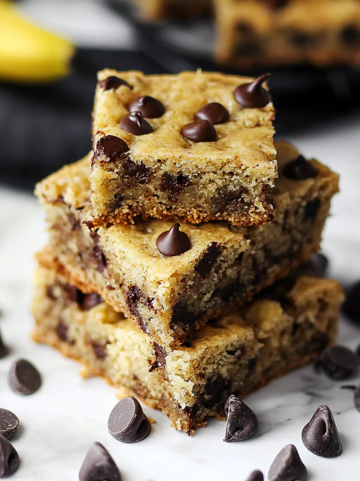 Chocolate Chip Banana Bars