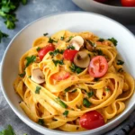Tallarines a la Huancaina (Pasta Huancaina)