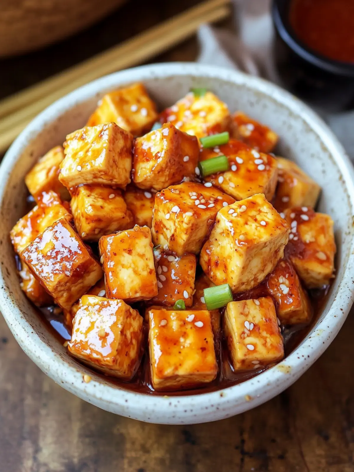 Honey Sriracha Tofu