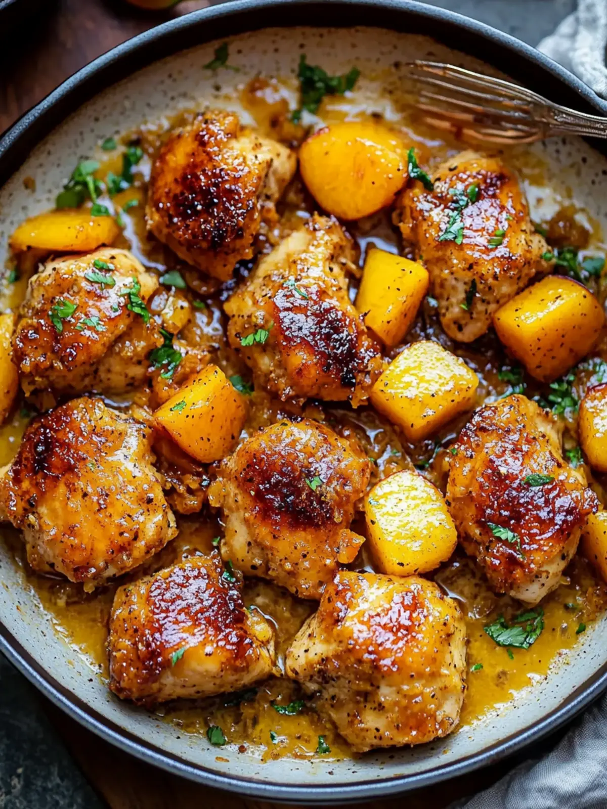 Coconut Peach Chicken