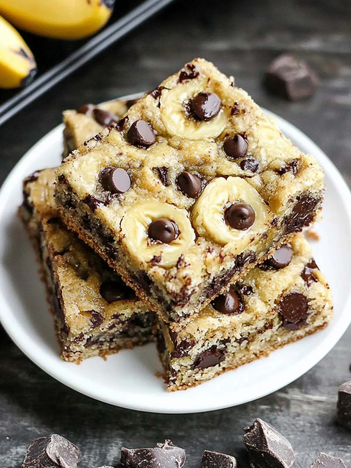 Chocolate Chip Banana Bars