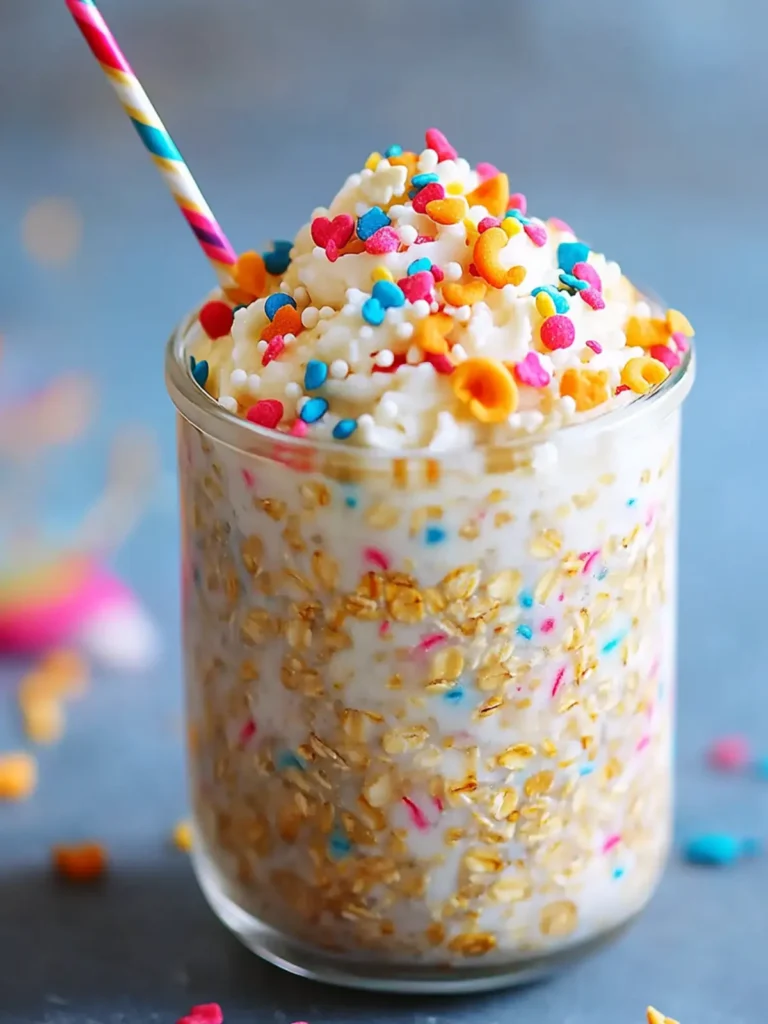 Birthday Cake Overnight Oats for a Happy Morning Treat - Sophia Recipes