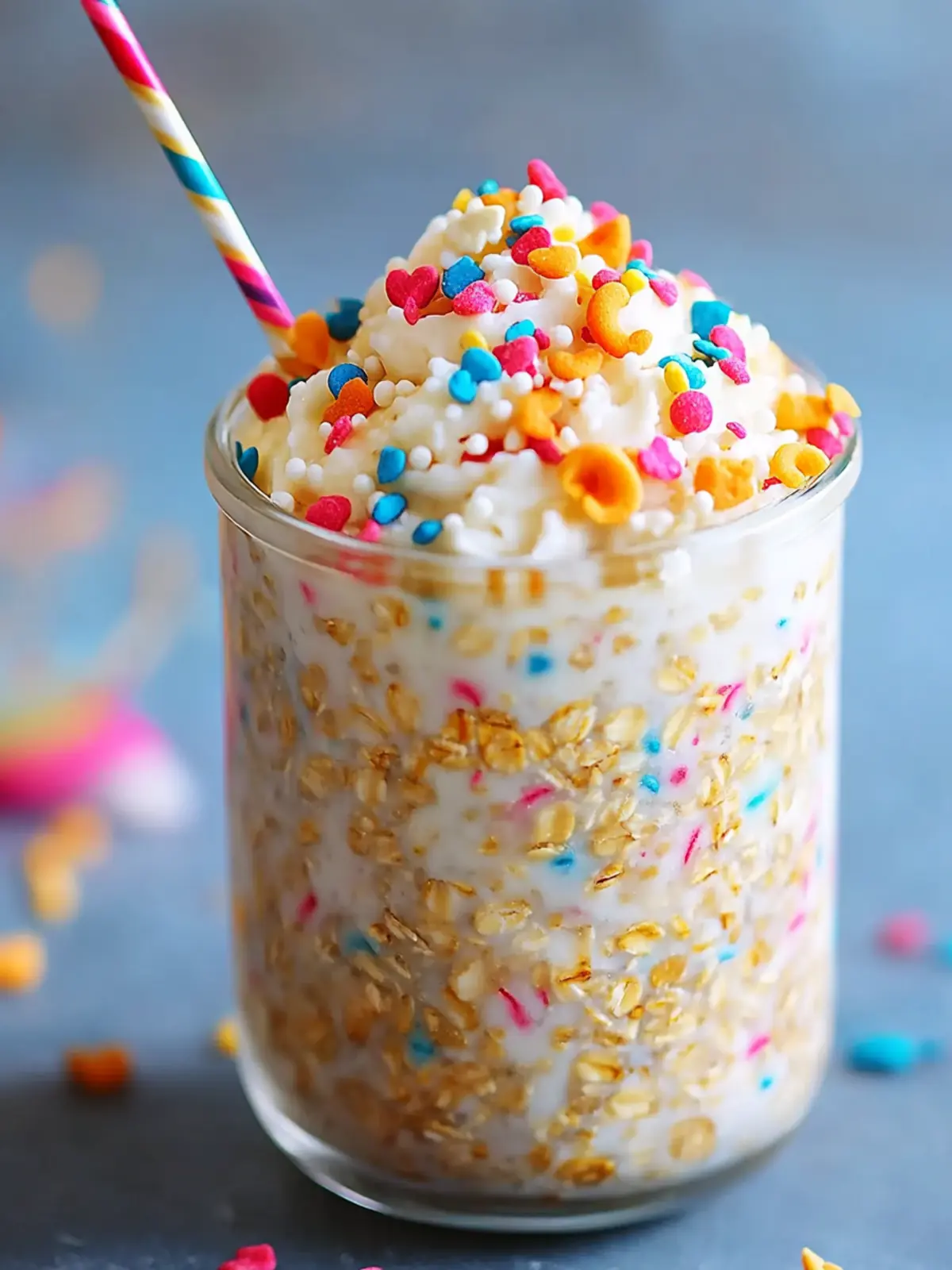 Birthday Cake Overnight Oats for a Happy Morning