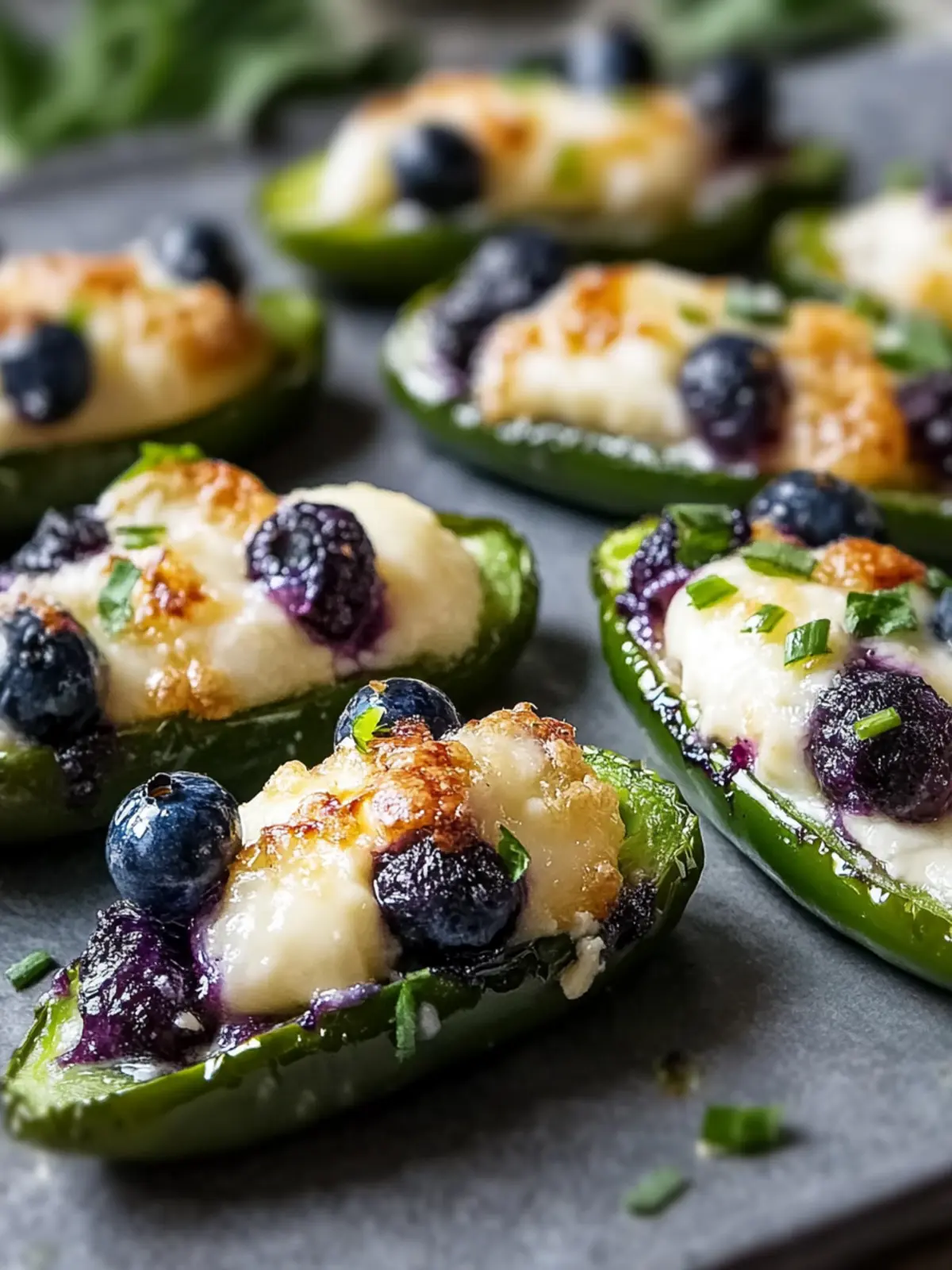 Blueberry Brie Jalapeño Poppers