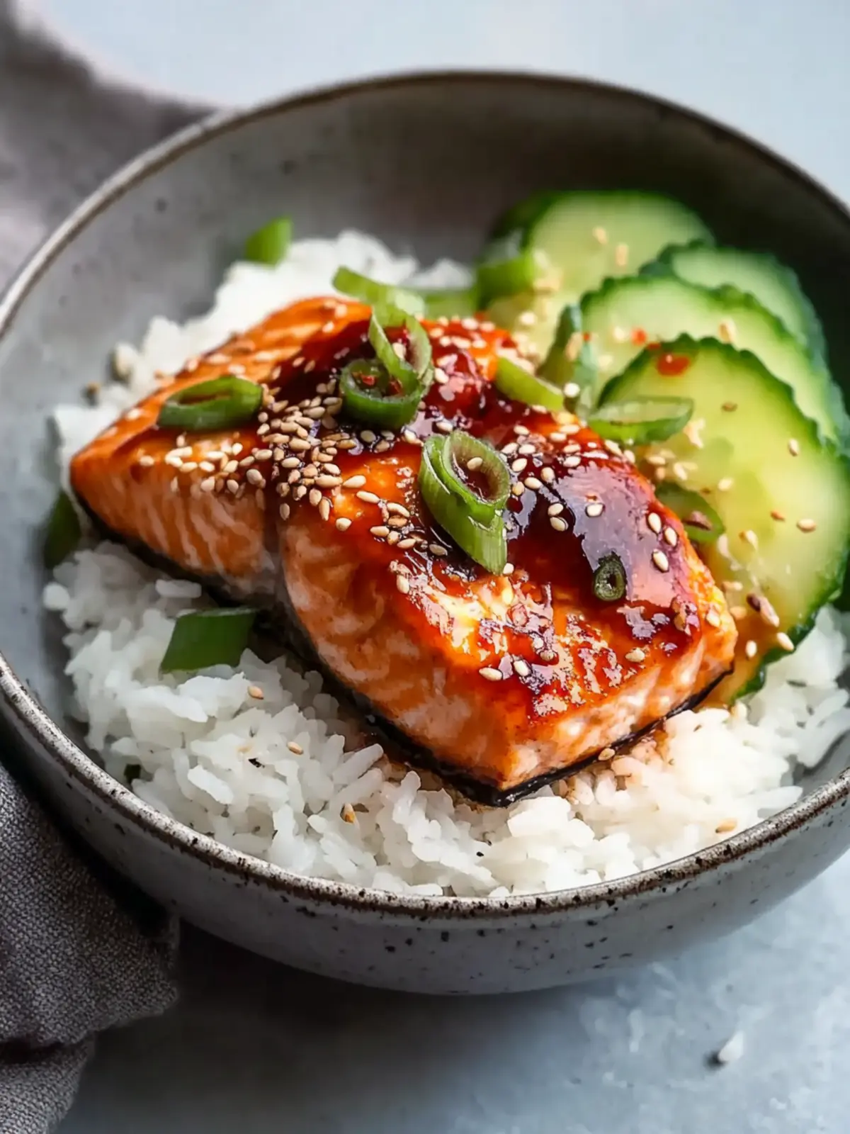 Gochujang Salmon with Pandan Rice
