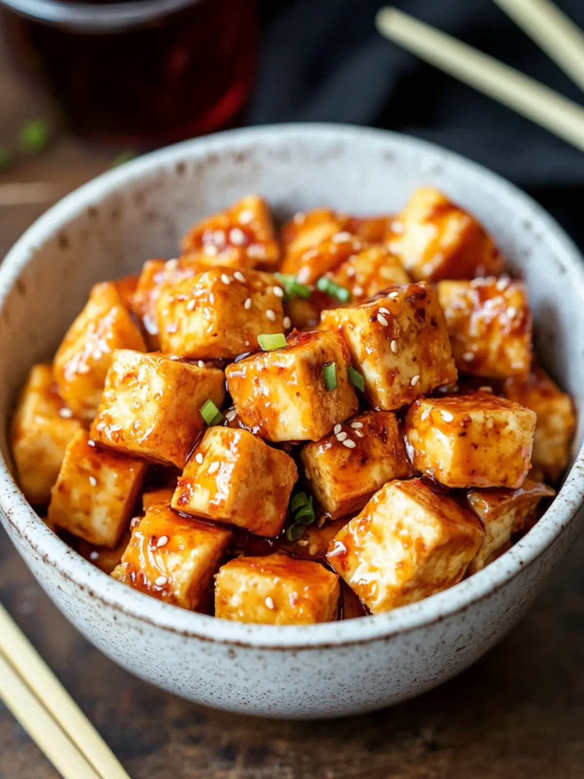Honey Sriracha Tofu