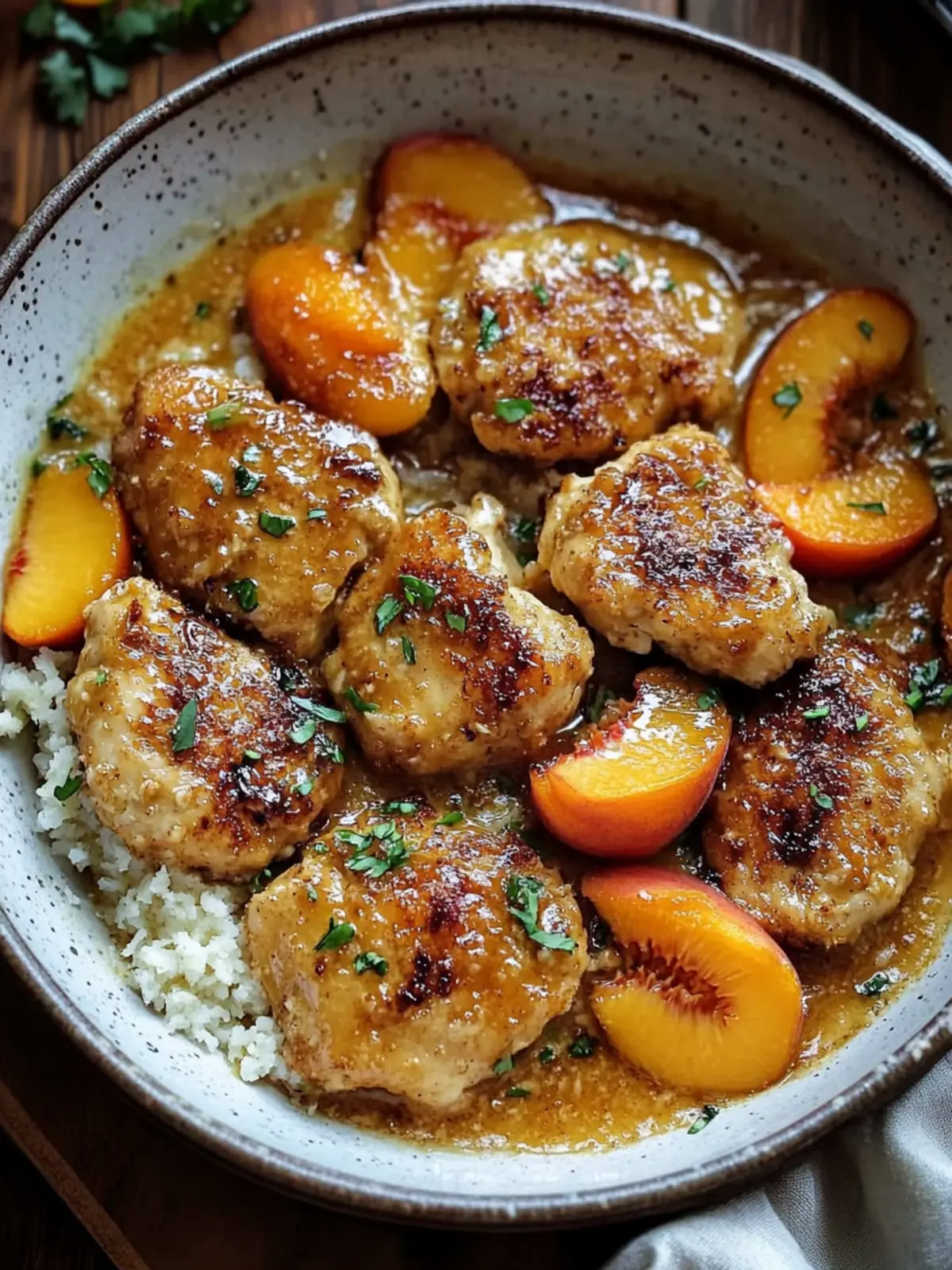Coconut Peach Chicken