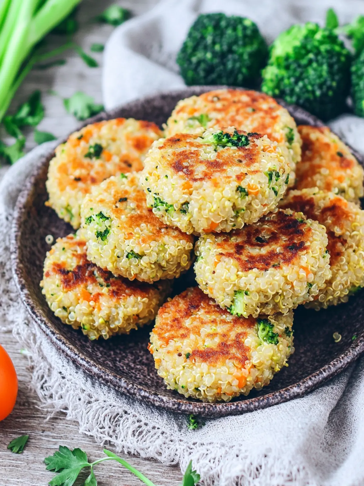 Cheesy Broccoli Quinoa Patties recipe