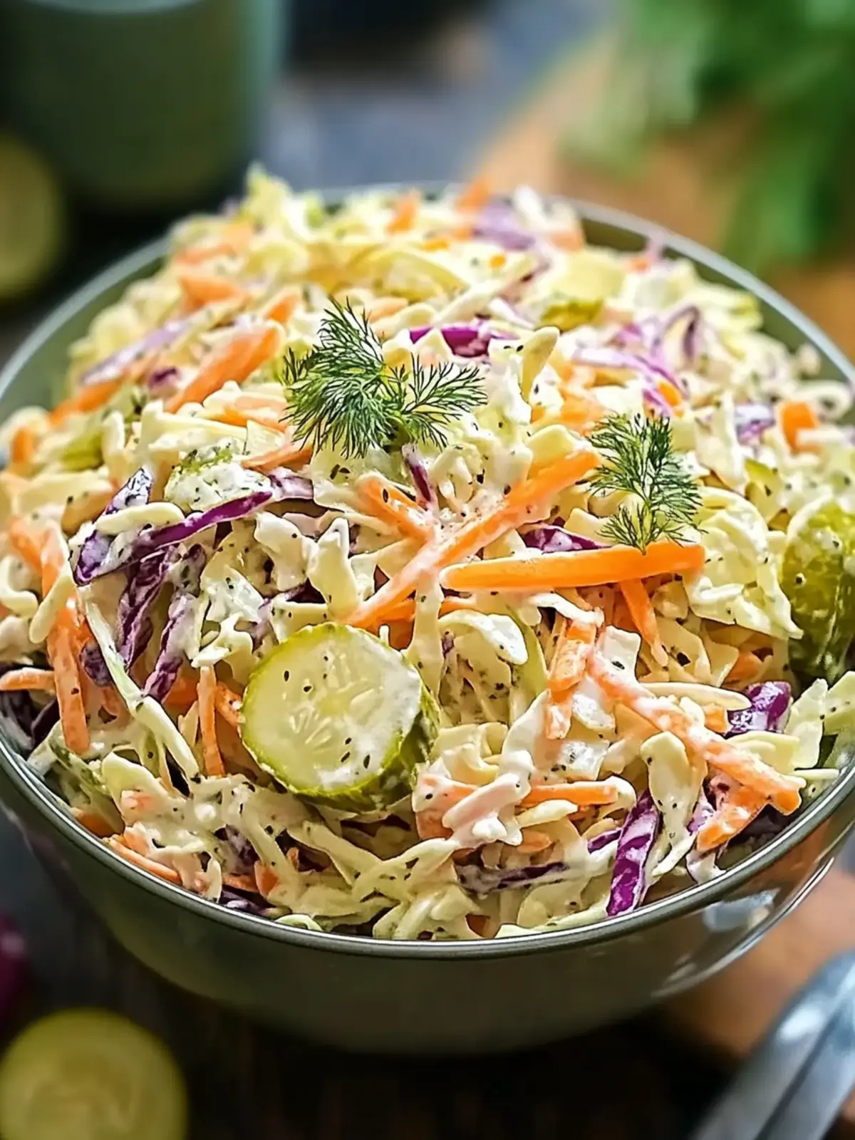 Tangy Dill Pickle Coleslaw That Will Brighten Your BBQ