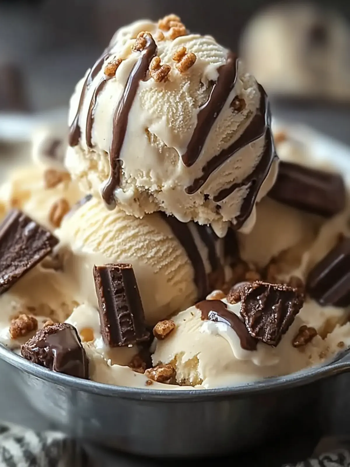 Homemade Moose Tracks Ice Cream