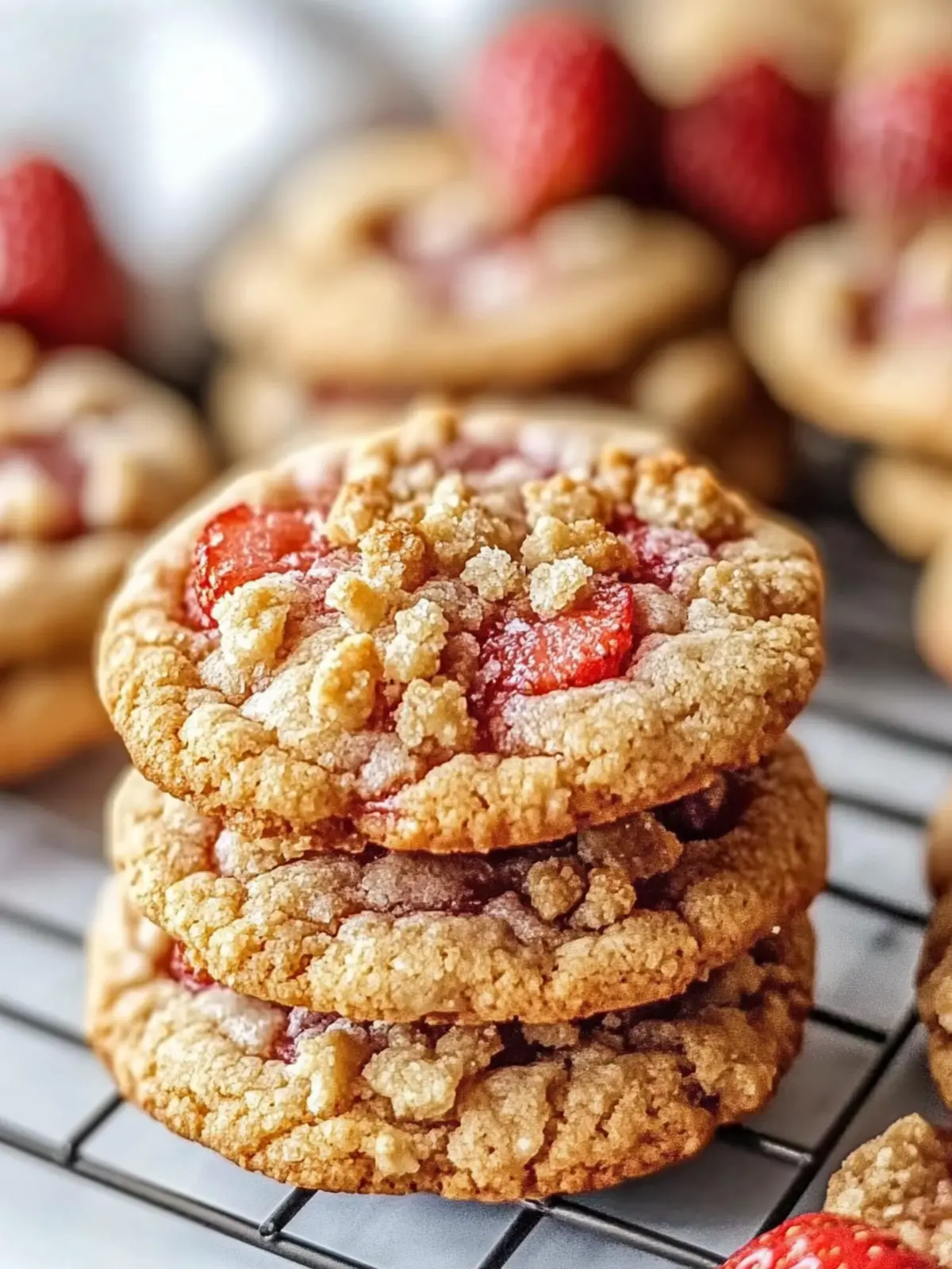 Strawberry Crunch Cookies