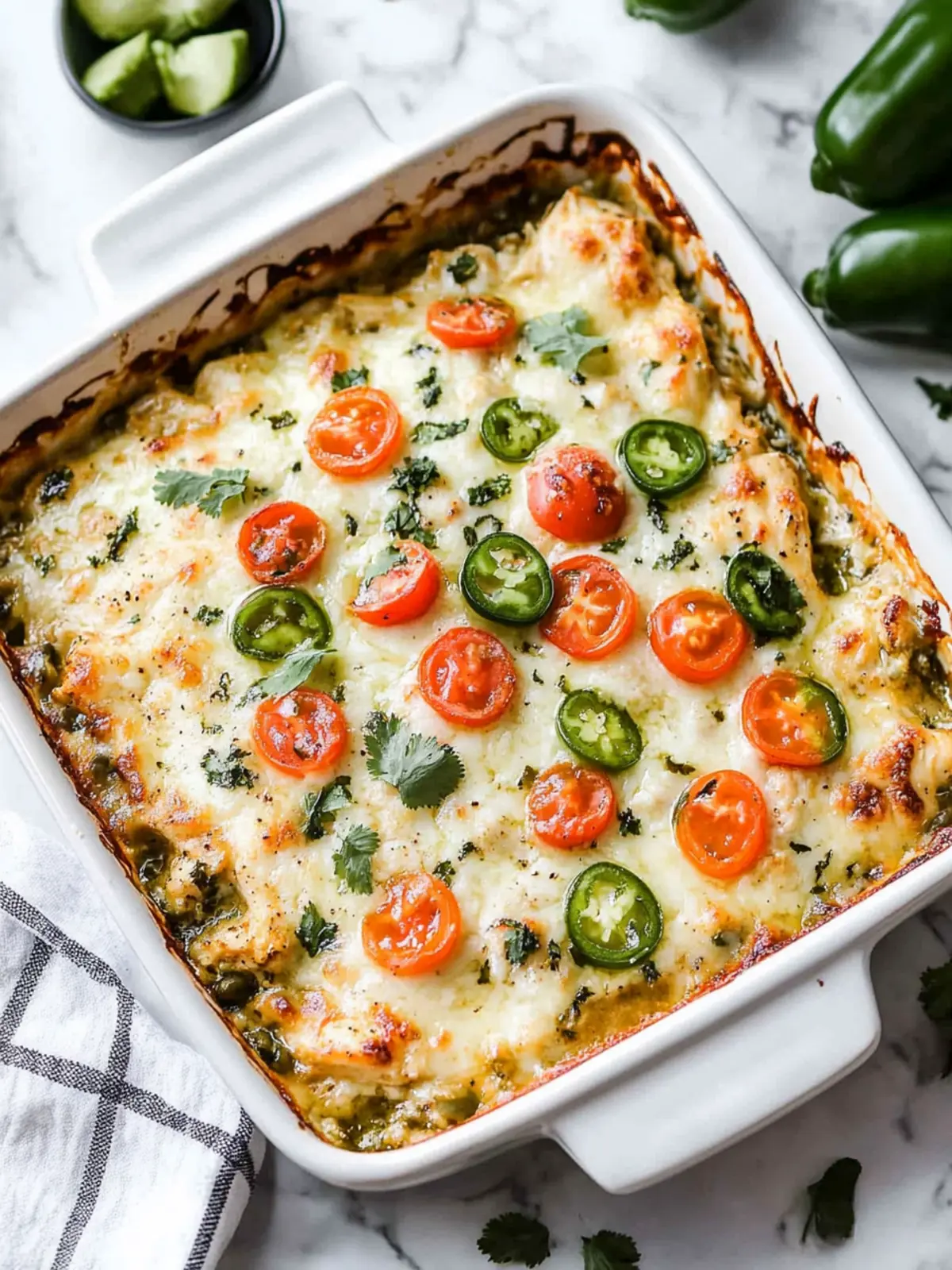 Salsa Verde Chicken Casserole