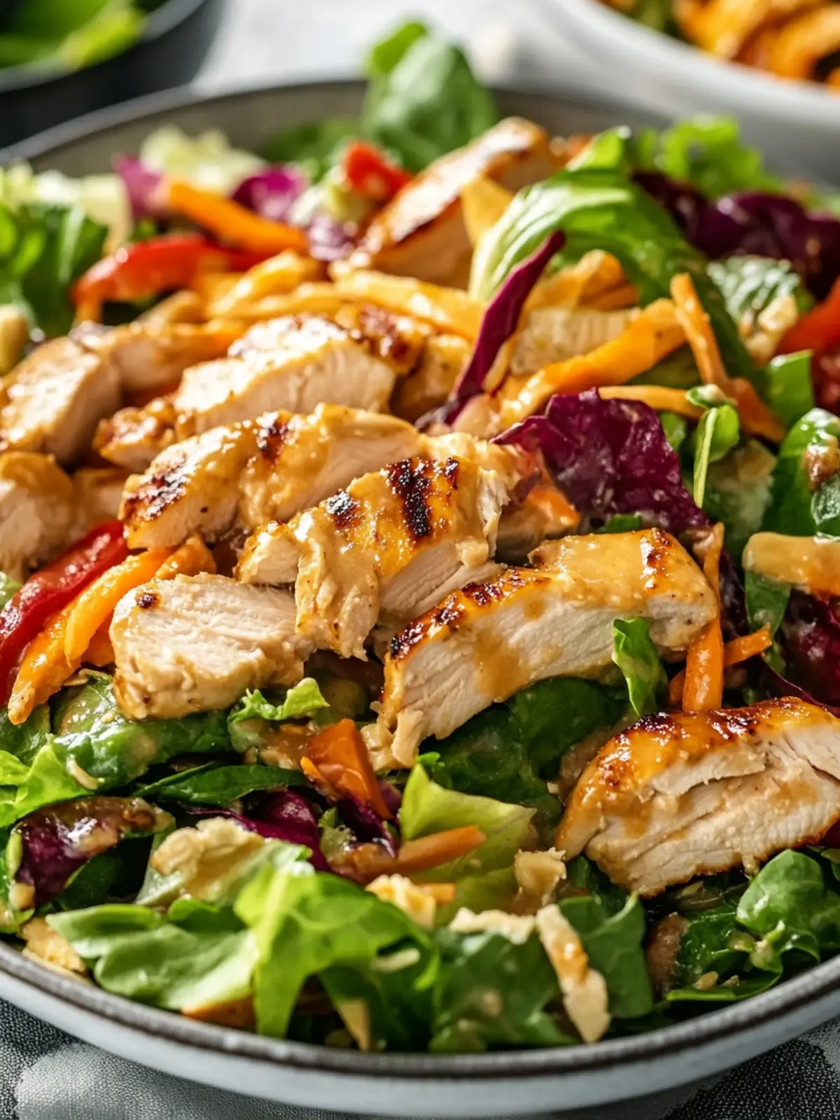 Delicious Asian Chicken Salad With Ginger Dressing