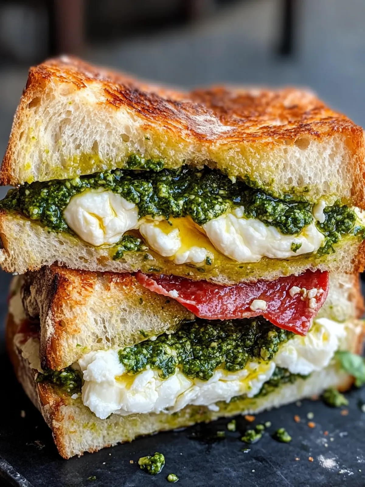 Burrata Pesto Sandwich
