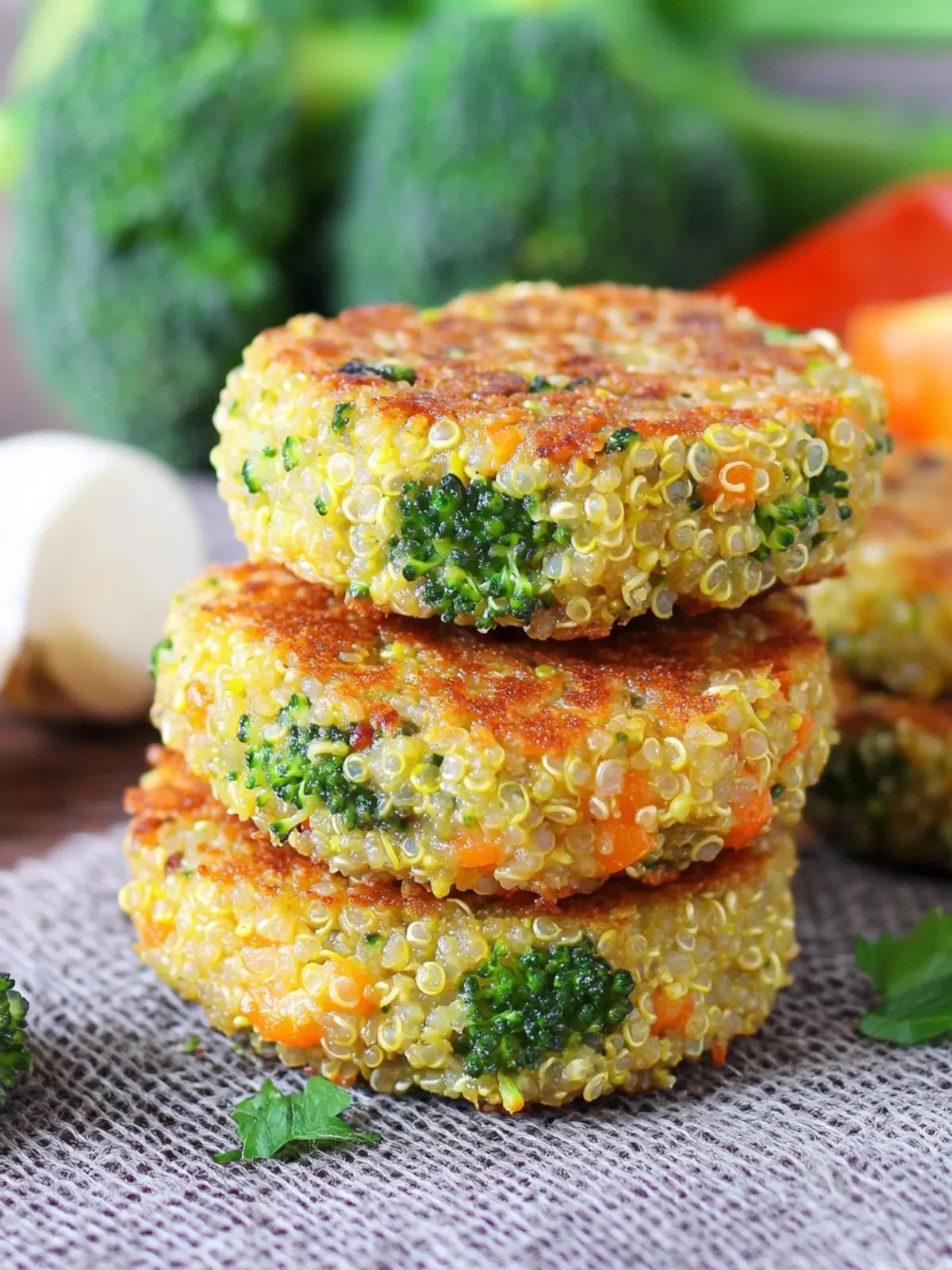 Cheesy Broccoli Quinoa Patties recipe