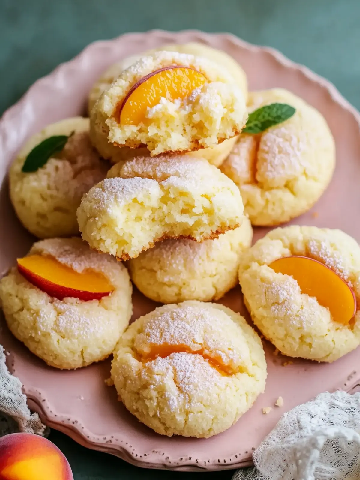 Ricotta Peach Cookies