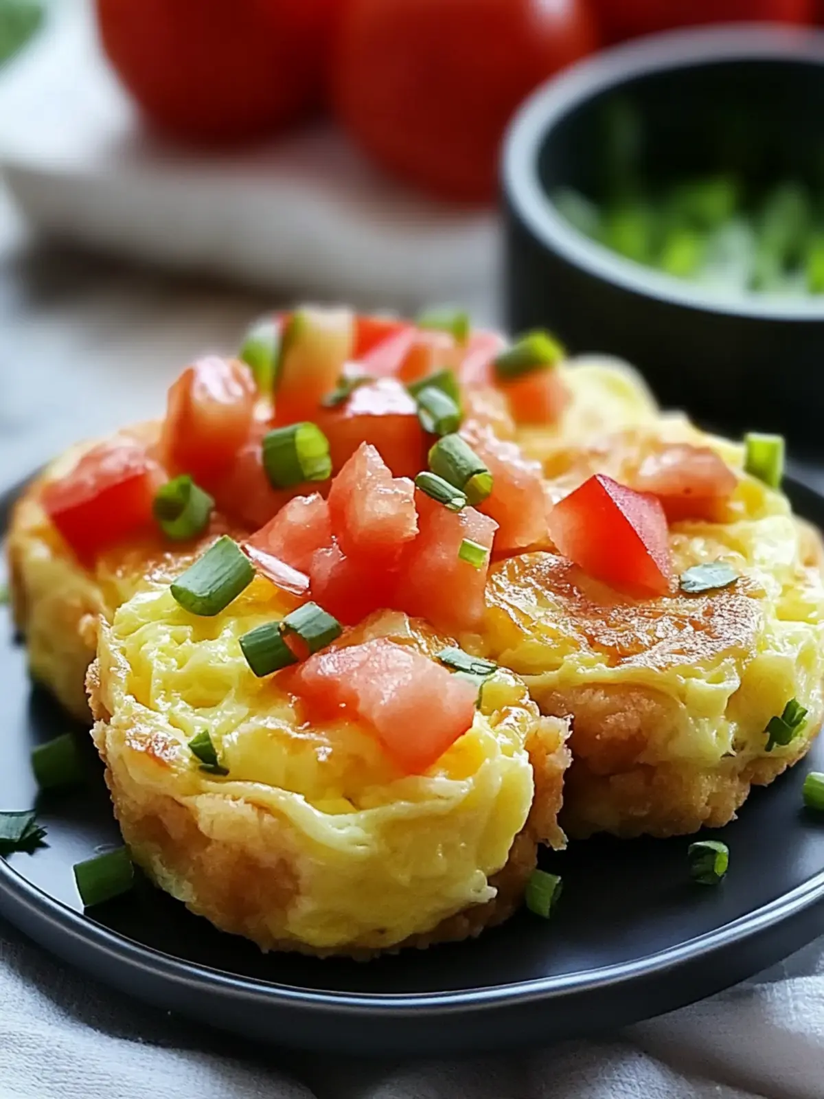 Mini Breakfast Omelets with Tater Tot Crust