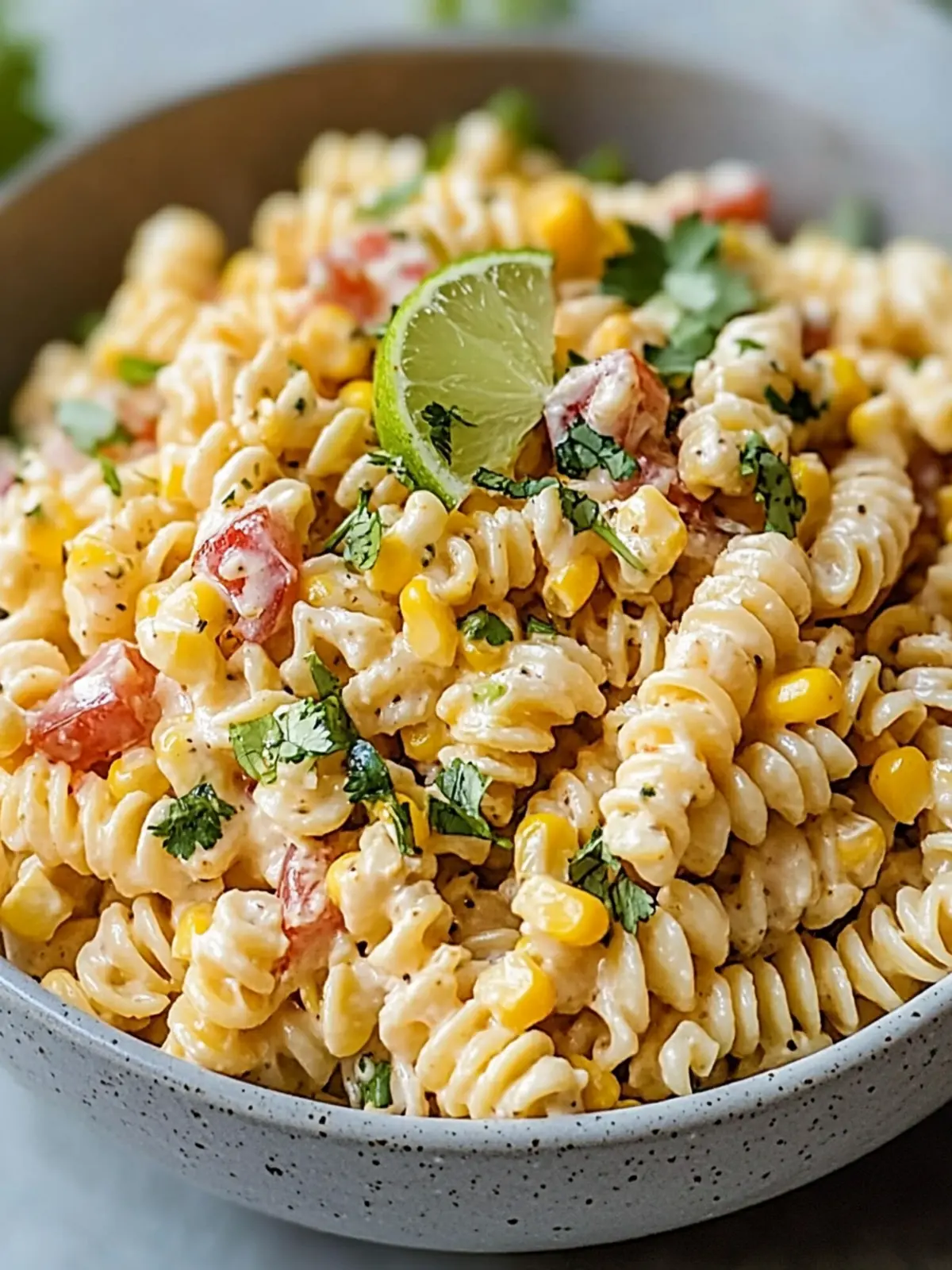 Easy Mexican Street Corn Pasta Salad