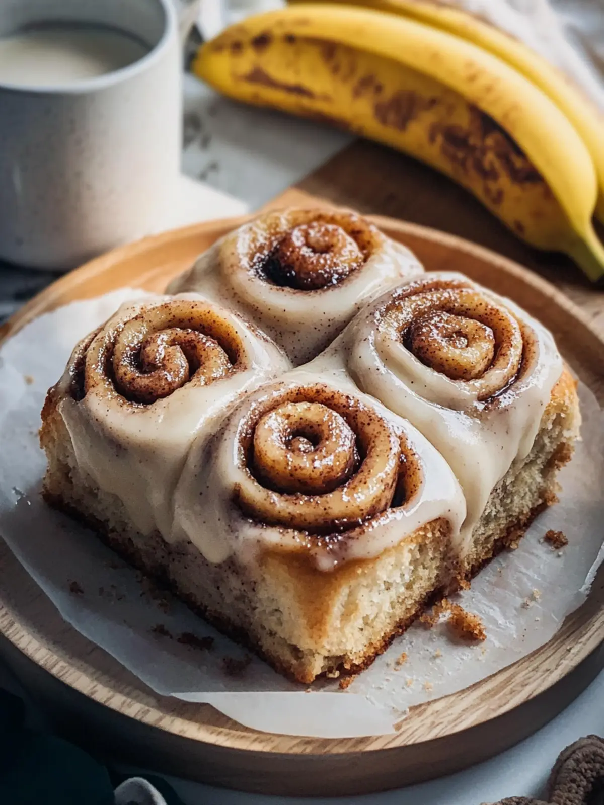 Banana Bread Cinnamon Rolls
