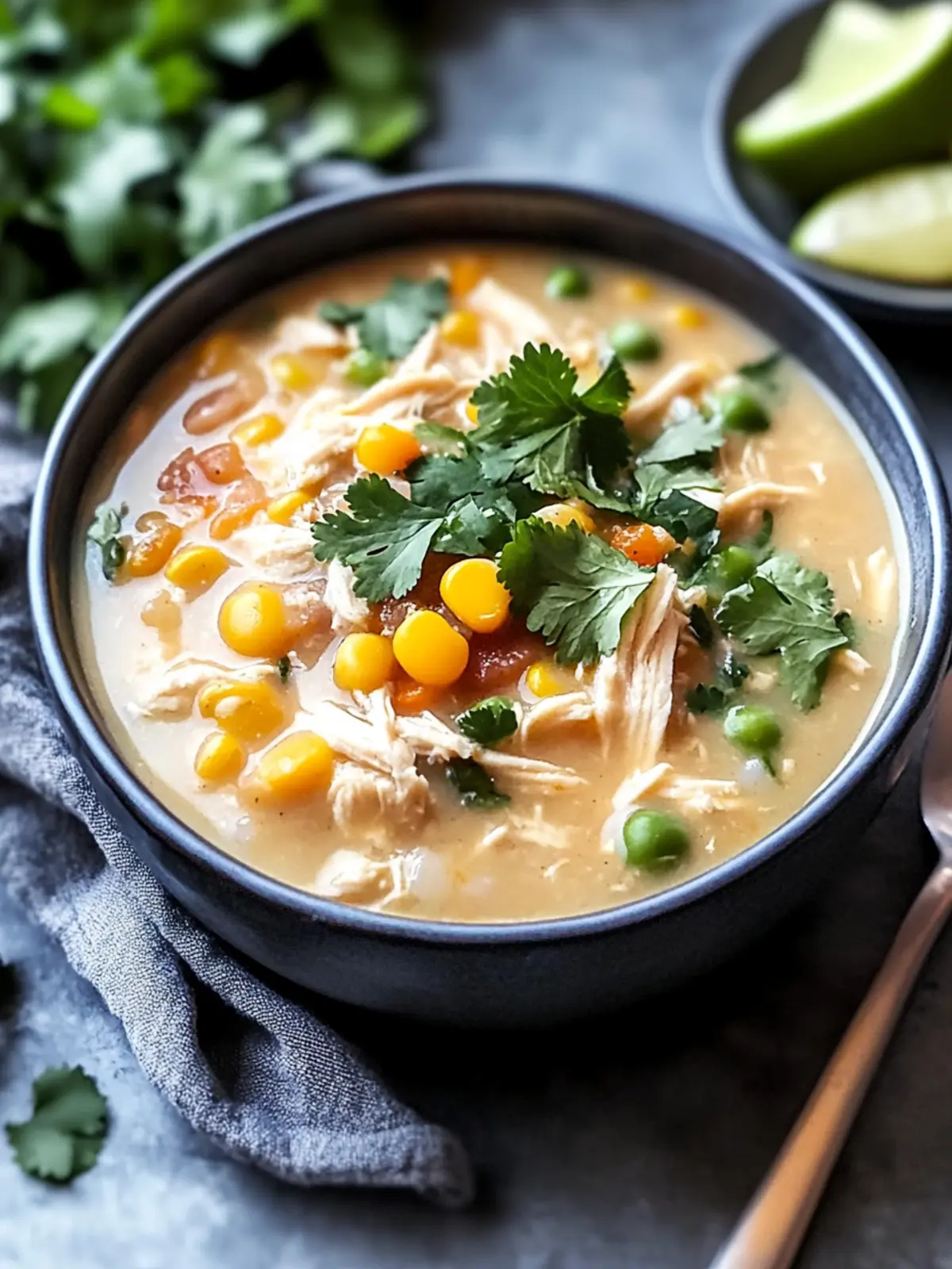 Cozy Up with Creamy Healthy Crockpot White Chicken Chili