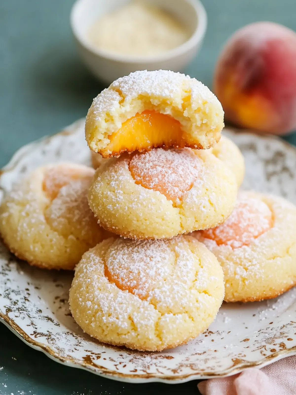 Ricotta Peach Cookies