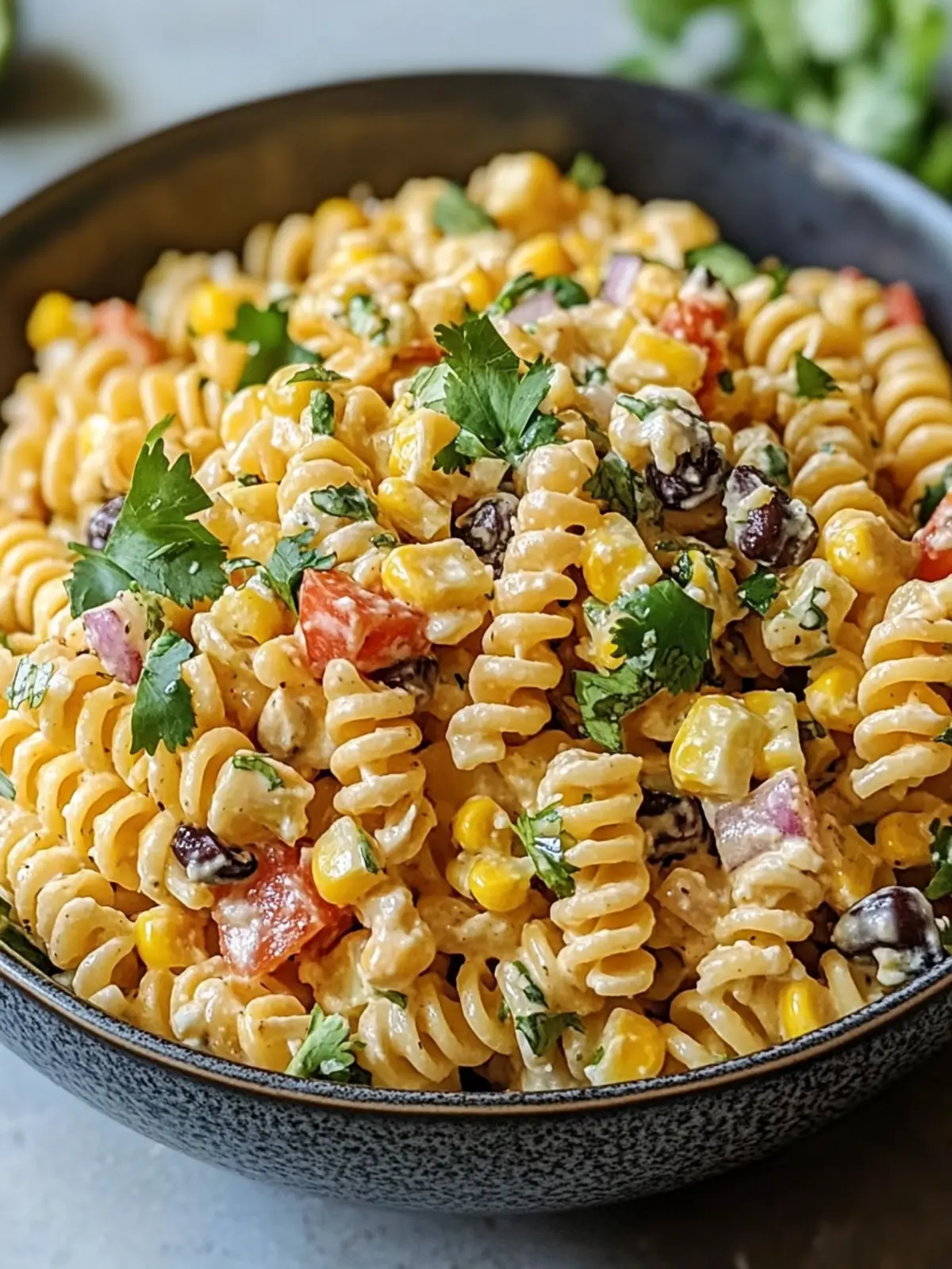 Easy Mexican Street Corn Pasta Salad