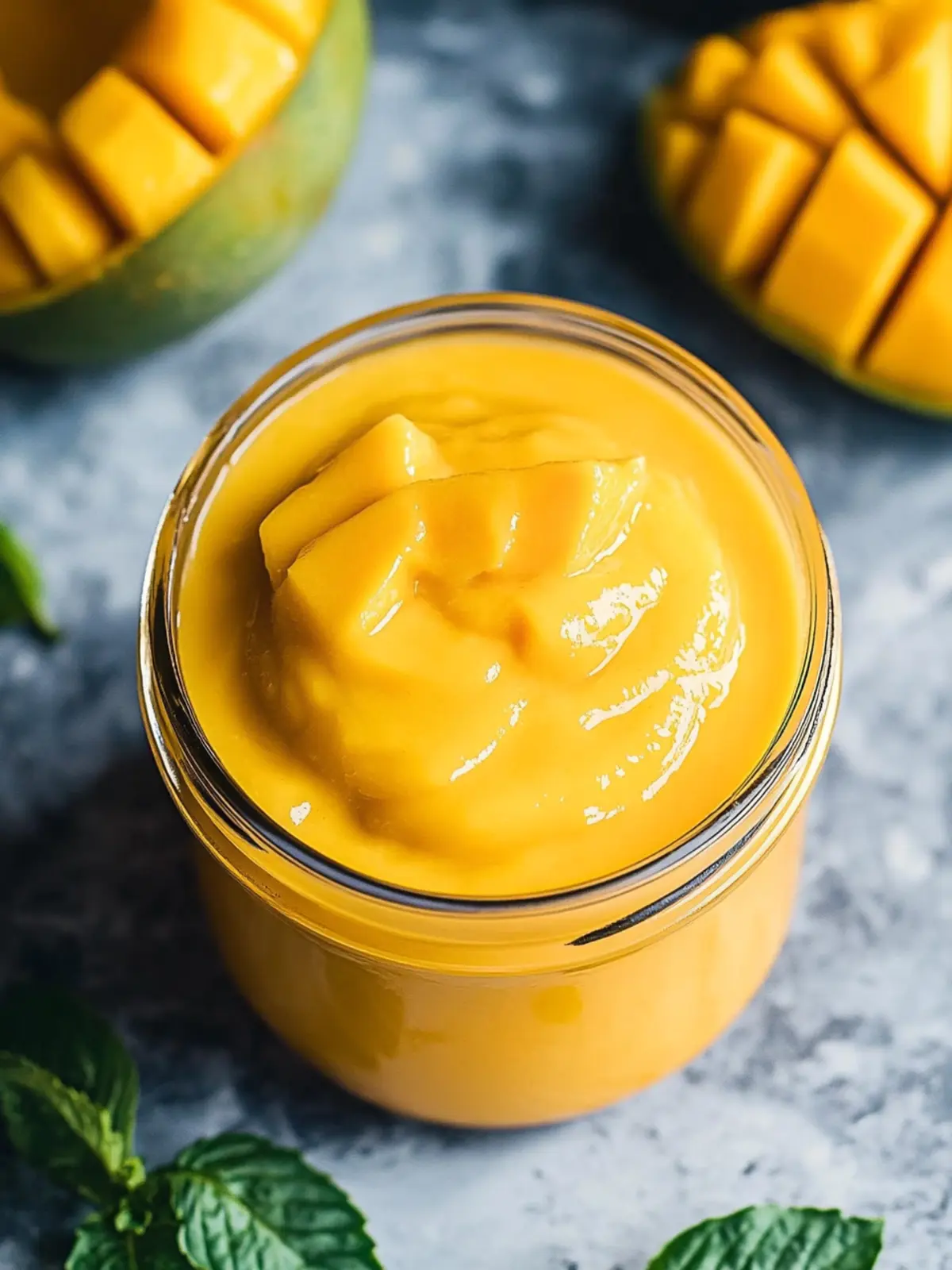 Easy Vegan Mango Curd